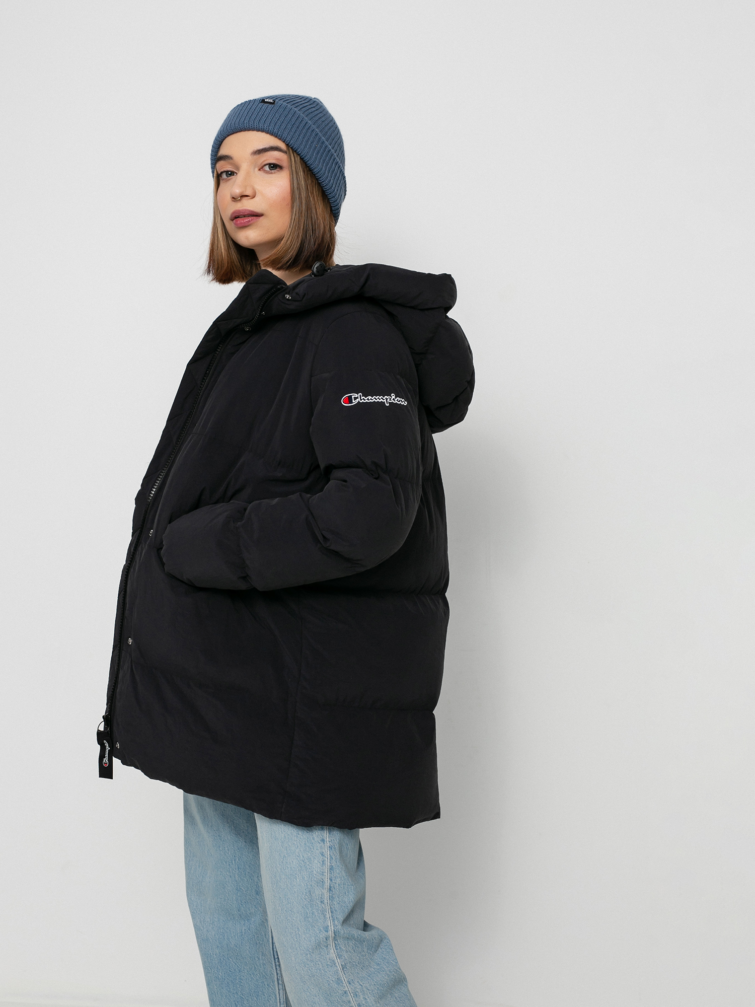 Bunda Champion Hooded Jacket 114579 Wmn (nbk)