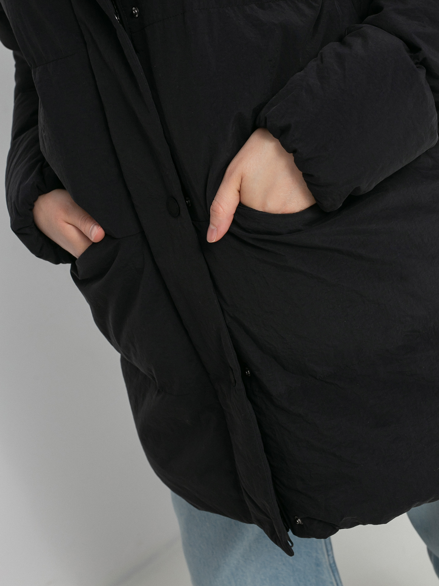 Bunda Champion Hooded Jacket 114579 Wmn (nbk)