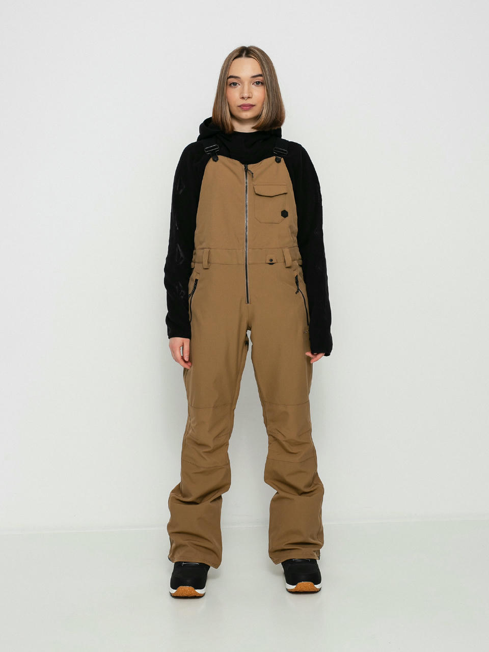 Snowboardové nohavice Volcom Swift Bib Overall Wmn (coffee)