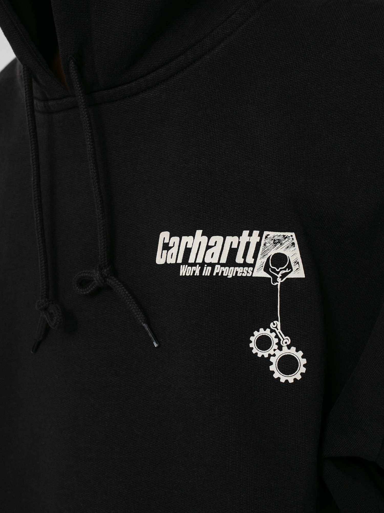 Mikina s kapucňou Carhartt WIP Scramble HD (black/white)