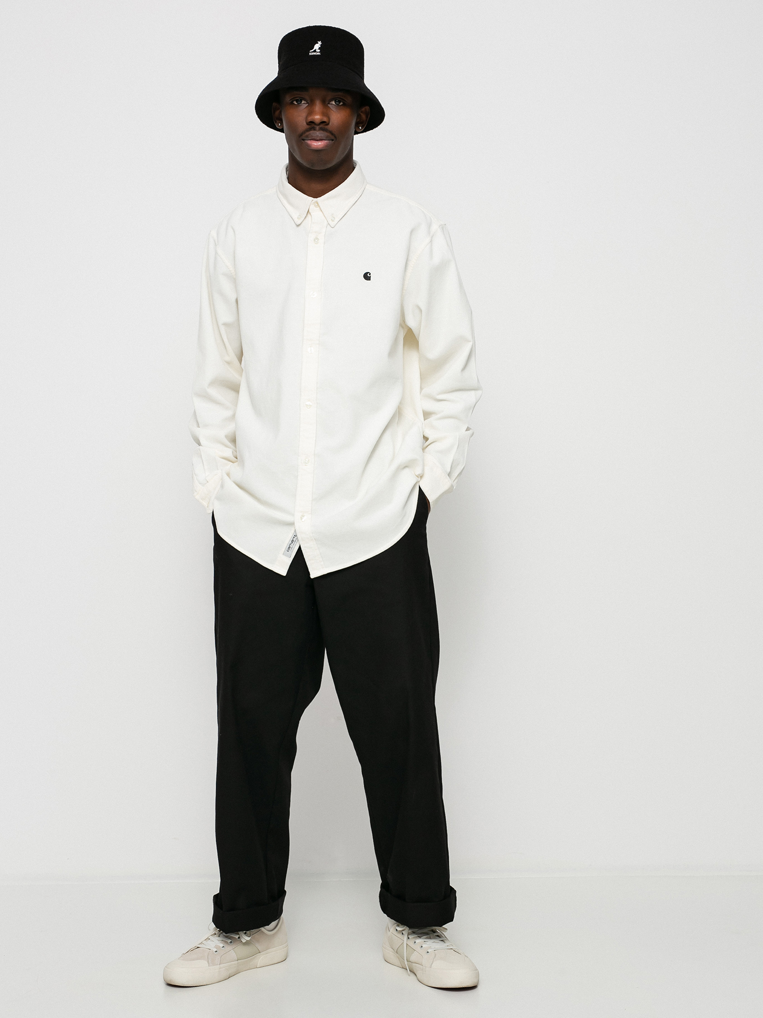 Košeľa Carhartt WIP Madison Fine Cord (wax/black)