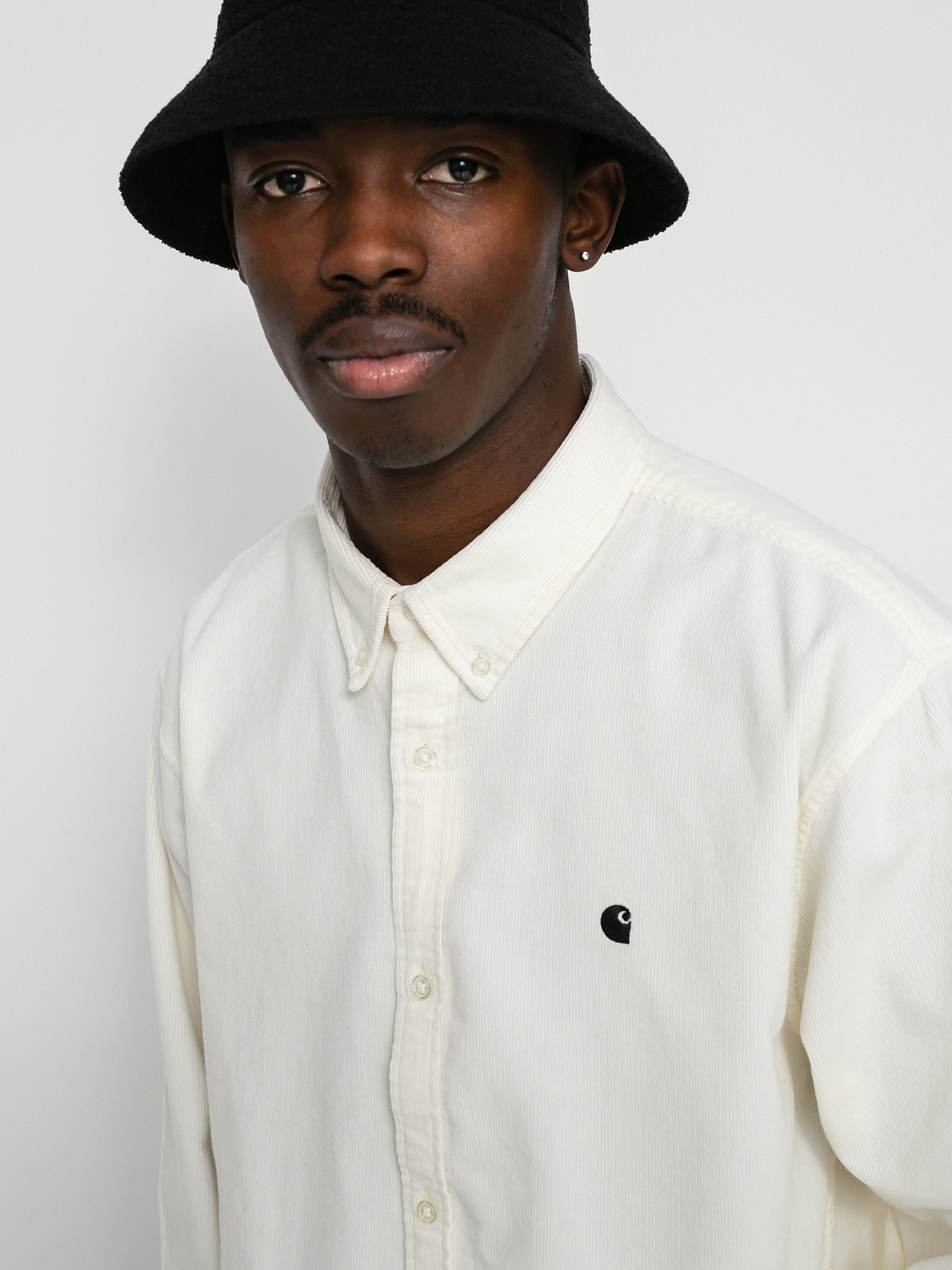 Košeľa Carhartt WIP Madison Fine Cord (wax/black)