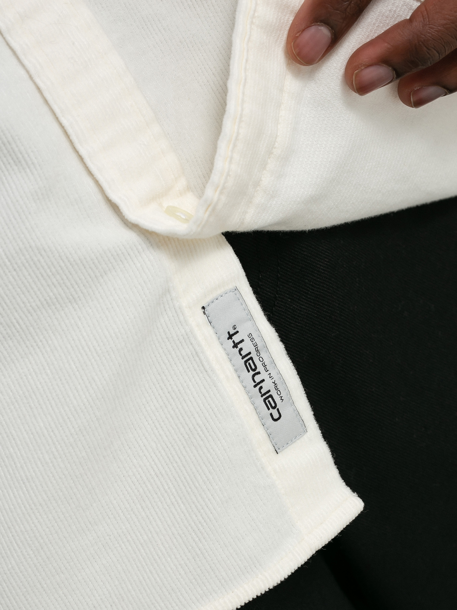 Košeľa Carhartt WIP Madison Fine Cord (wax/black)