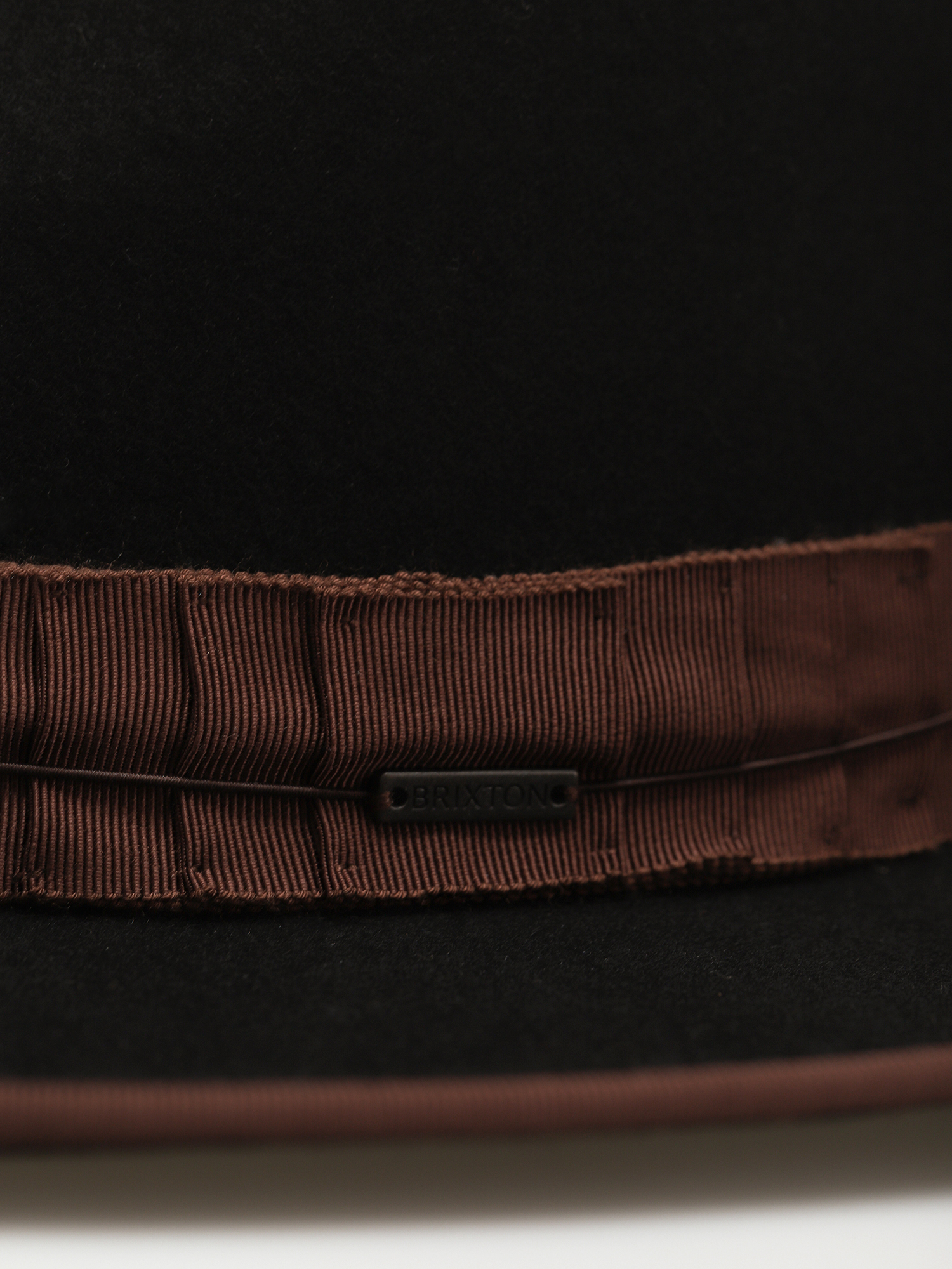 Klobúk Brixton Reno Fedora (black/brown)