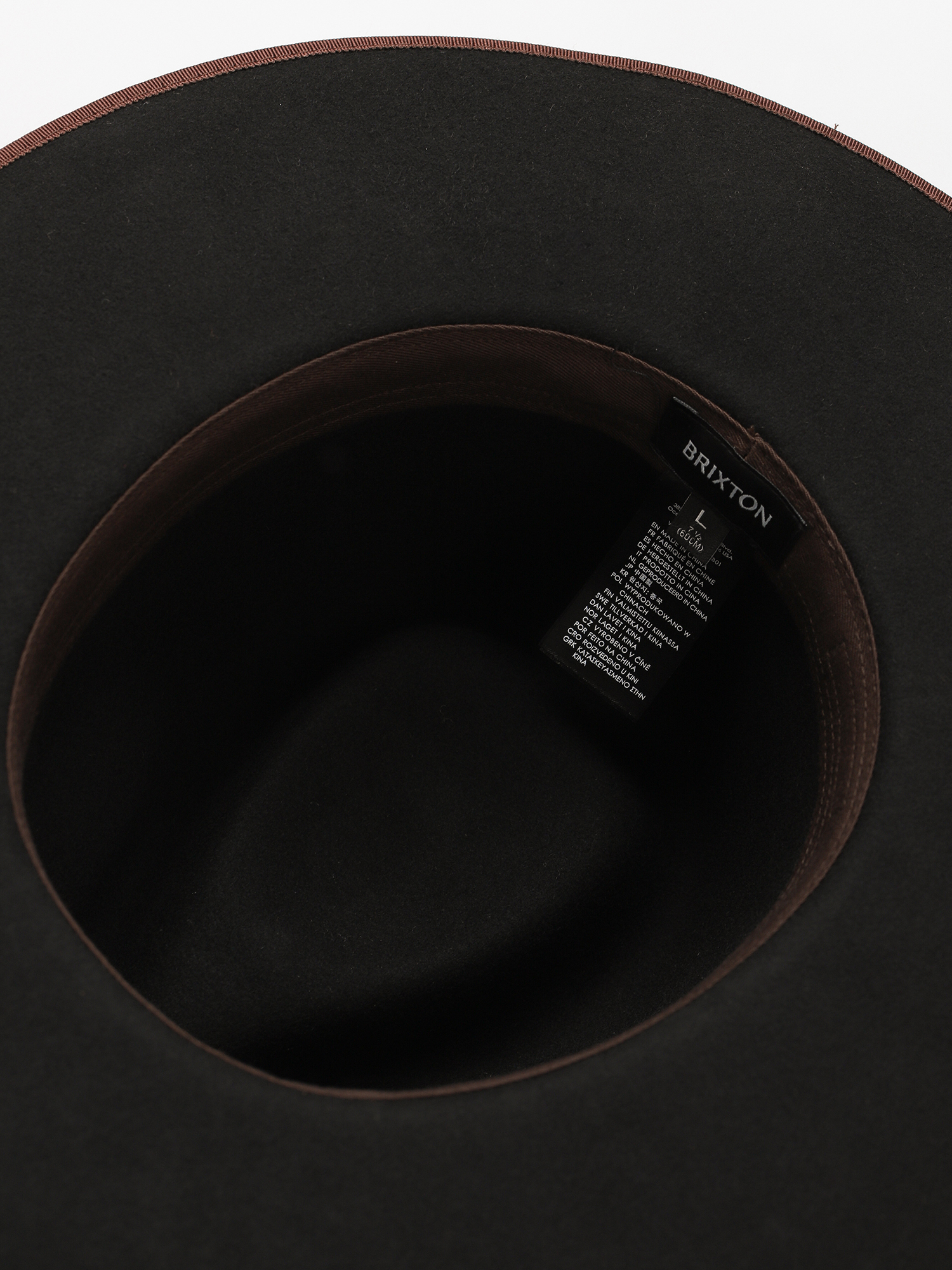 Klobúk Brixton Reno Fedora (black/brown)