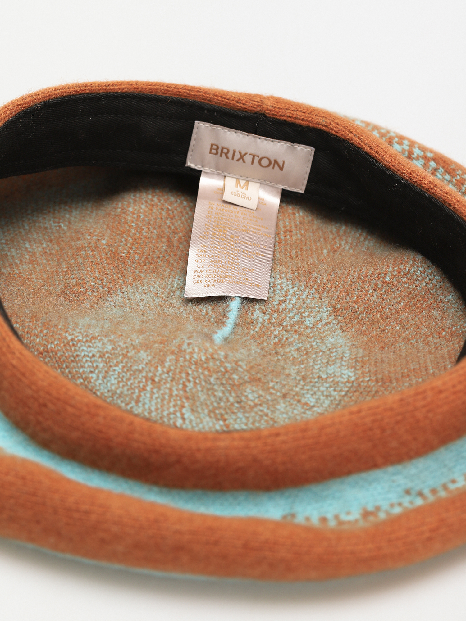 Klobúk so šiltom Brixton Beret Audrey Beret Wmn (carmel/teal ombre)