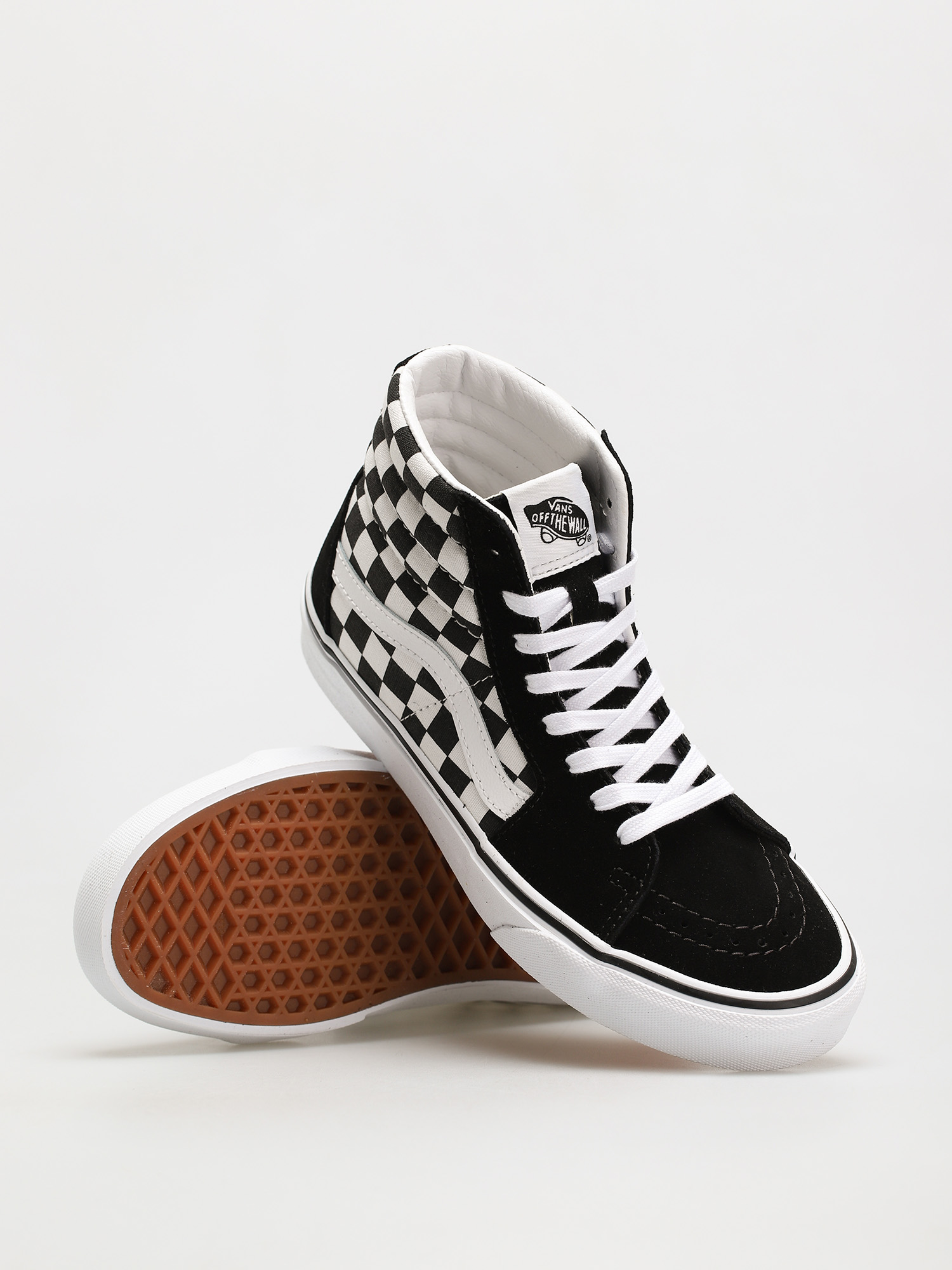 Topánky Vans Sk8 Hi (checkerboard/blk/tr wht)