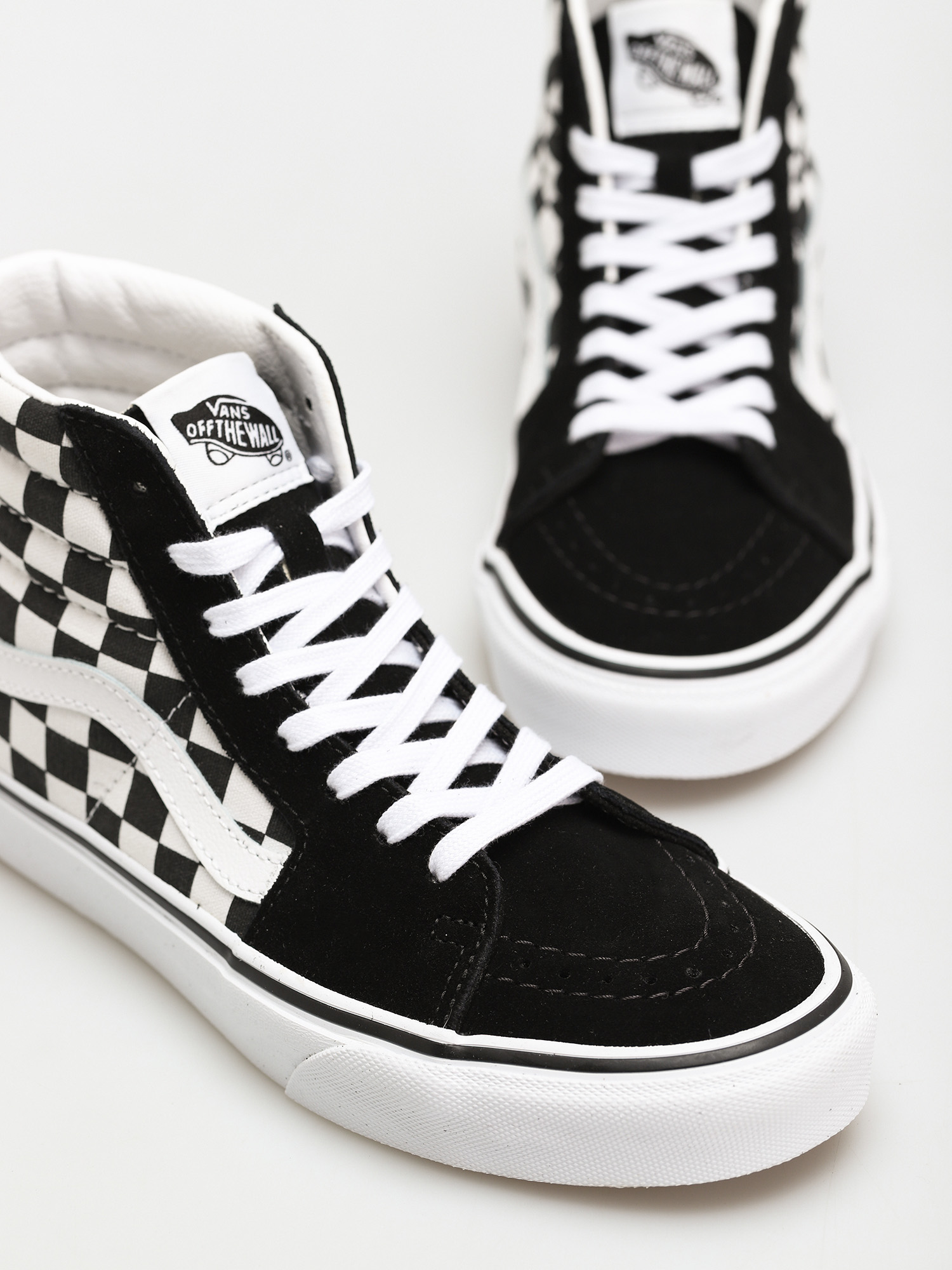 Topánky Vans Sk8 Hi (checkerboard/blk/tr wht)