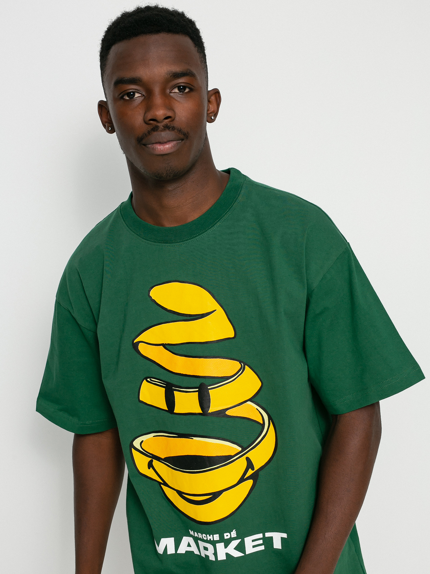 Tričko Chinatown Market Smiley Marche De Market (forest green)