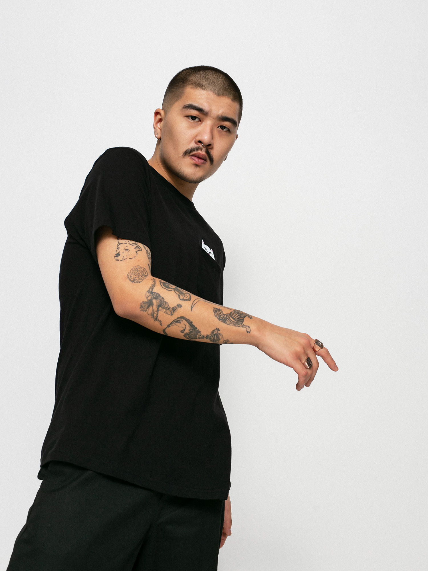 Tričko RipNDip Lord Nermal (black)