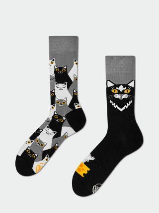 Ponožky Many Mornings Black Cat (black/grey)