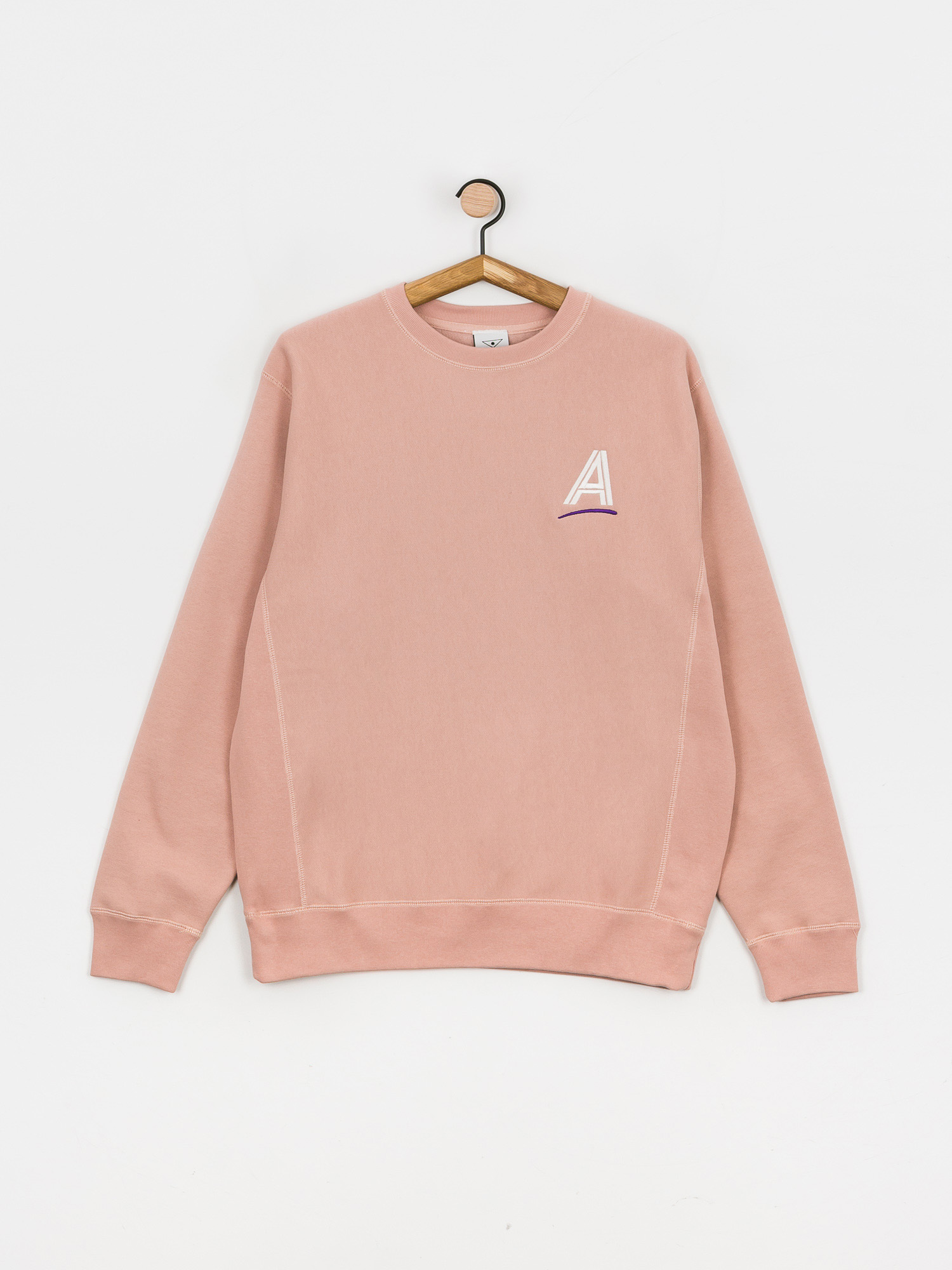 Mikina s kapucňou Alltimers Straight As Embroidered HD (dusty pink)