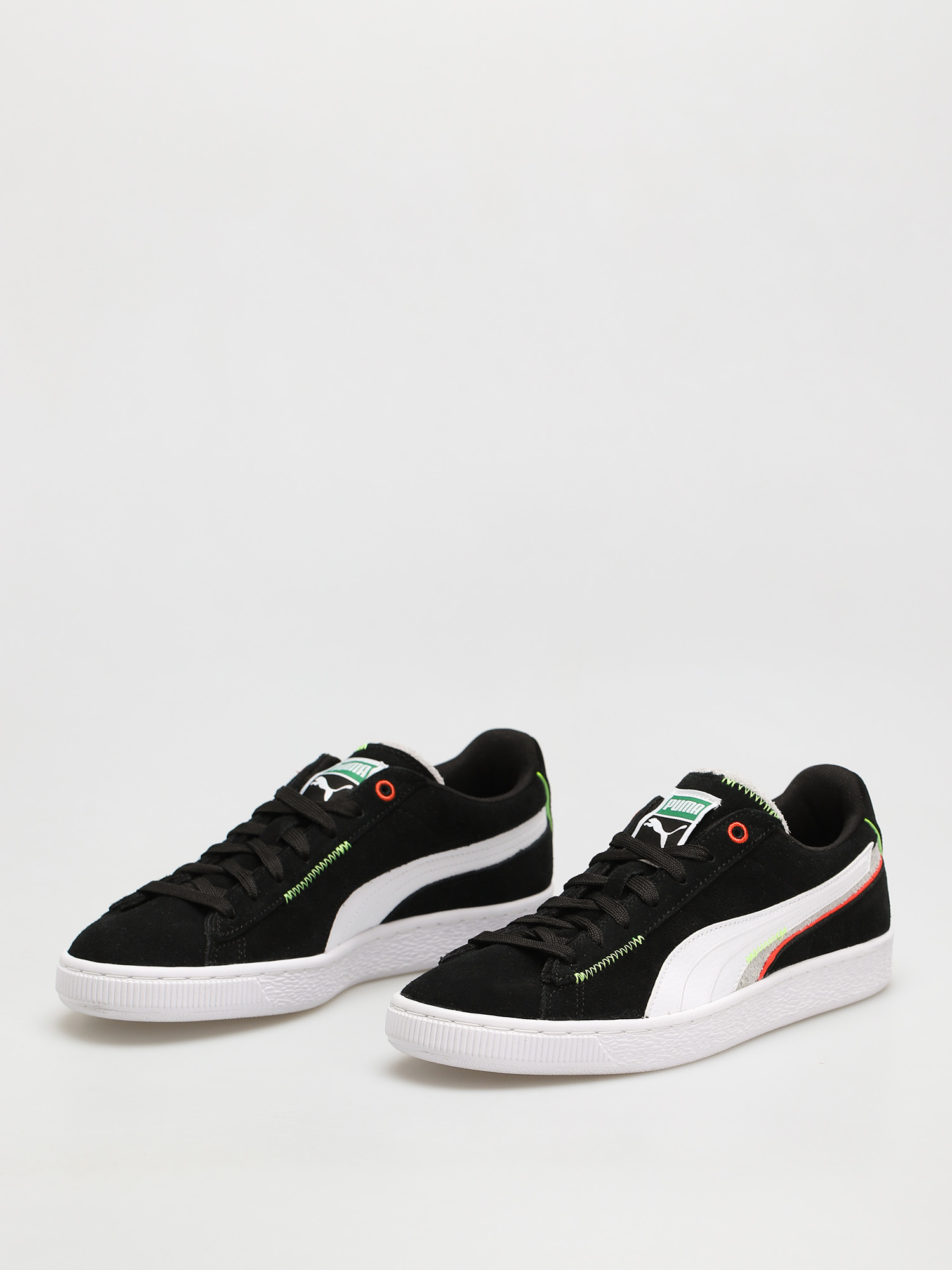 Topánky Puma Suede Displaced (puma black/pwht/harbor mist)