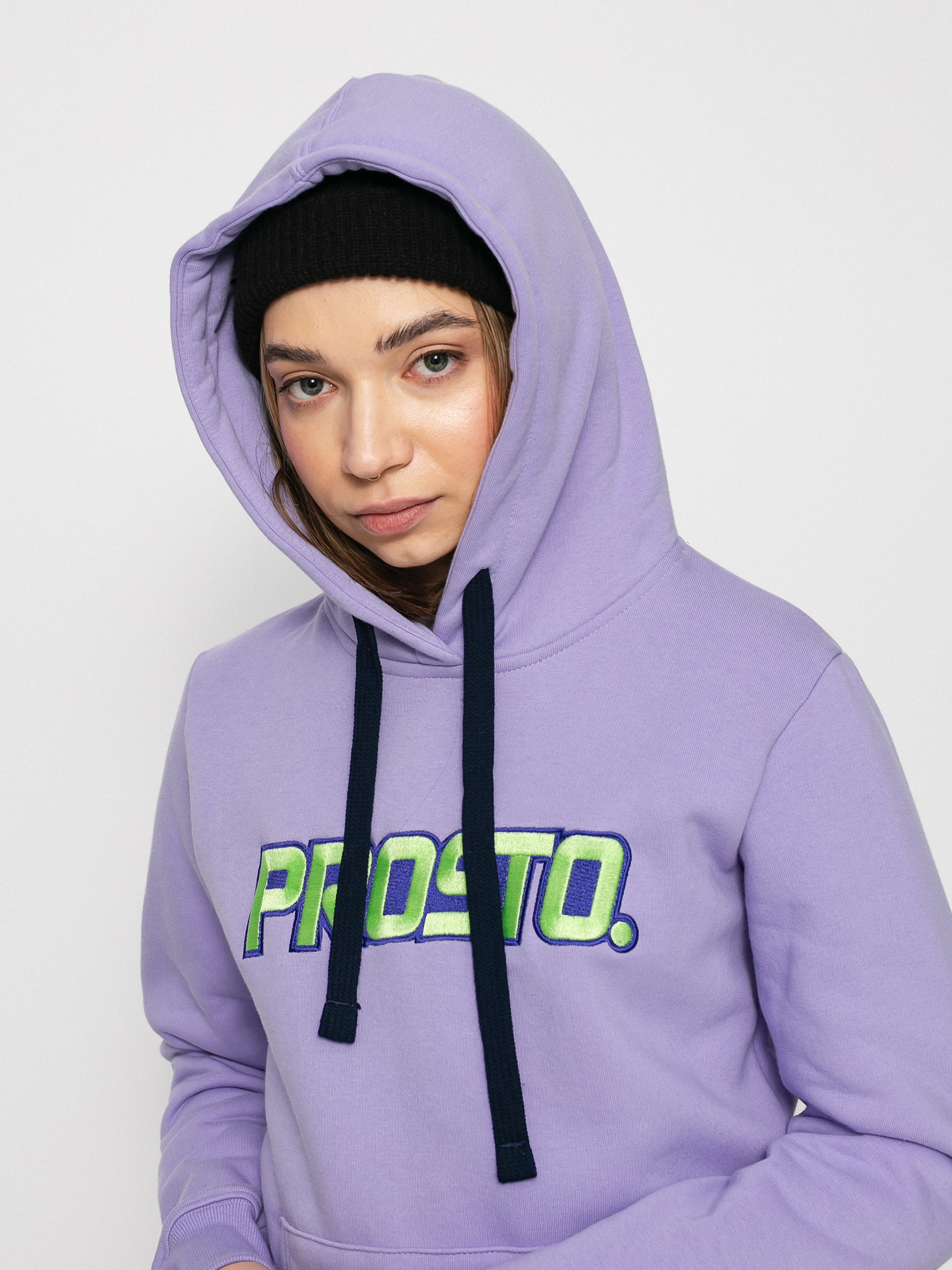 Mikina s kapucňou Prosto Apfie HD Wmn (violet)