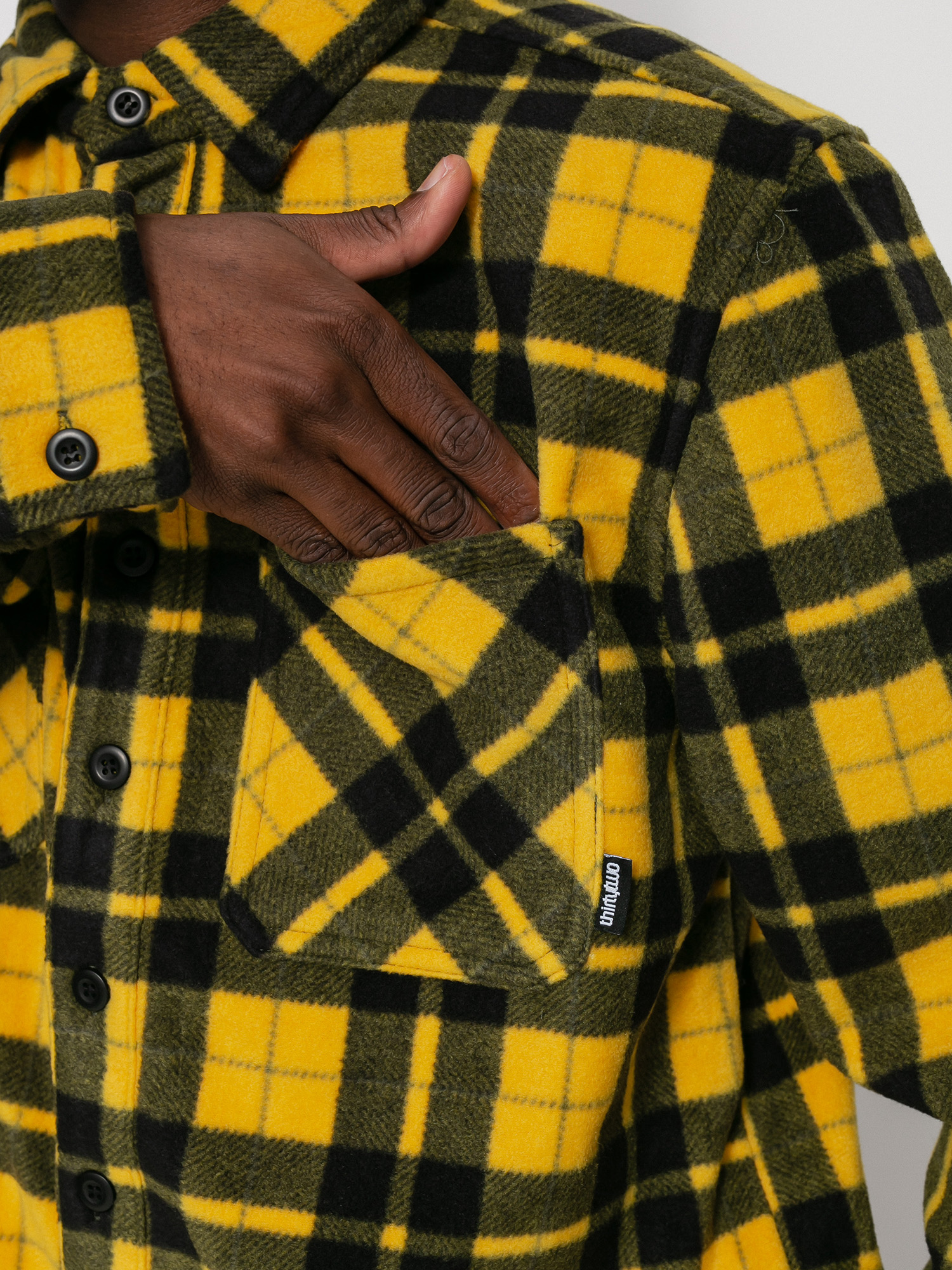 Pánska Košeľa ThirtyTwo Rest Stop Shirt (mustard)