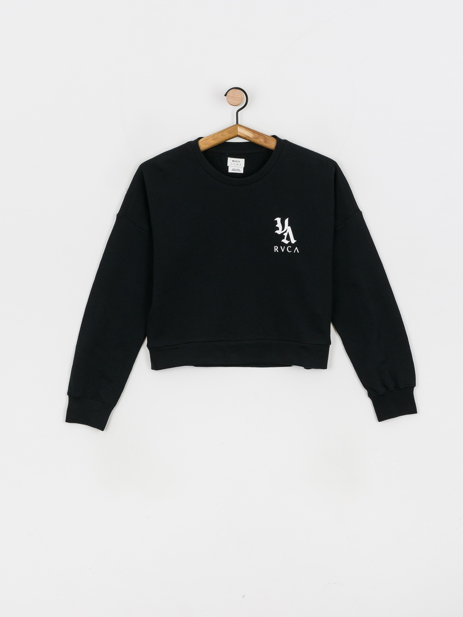 Mikina s kapucňou RVCA Va Vibes HD Wmn (washed black)