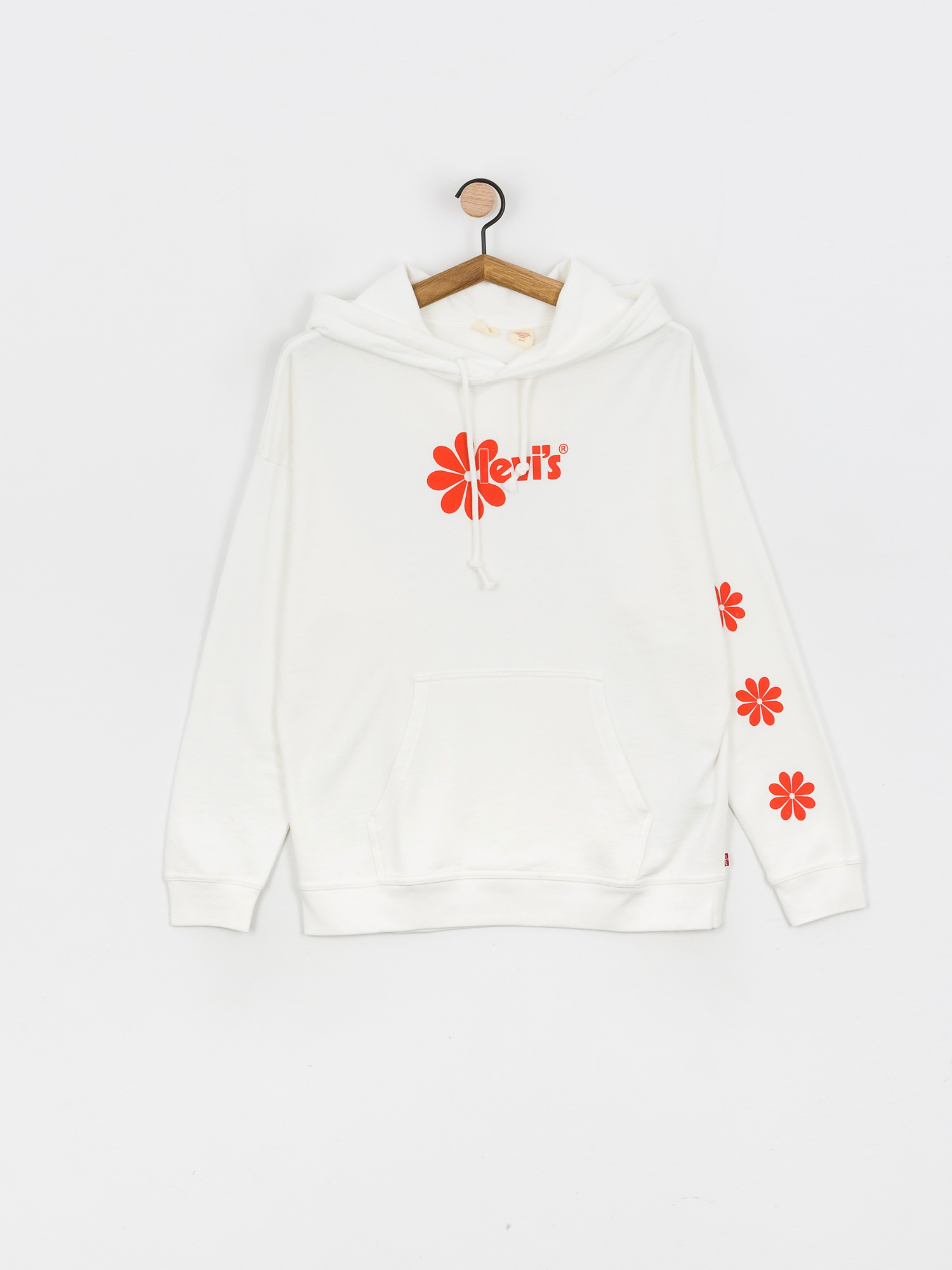 Mikina s kapucňou Levi's® Graphic Rider HD Wmn (daisy chest hit white)