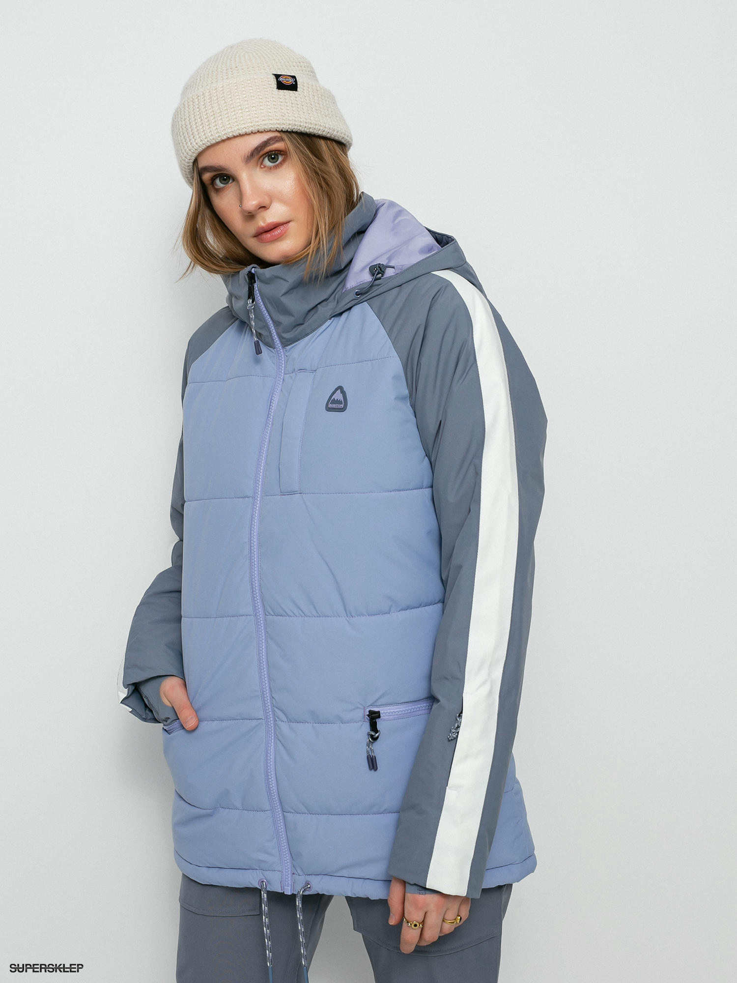 Snowboardov bunda Burton Keelan Wmn foxglove violet folkstone gray