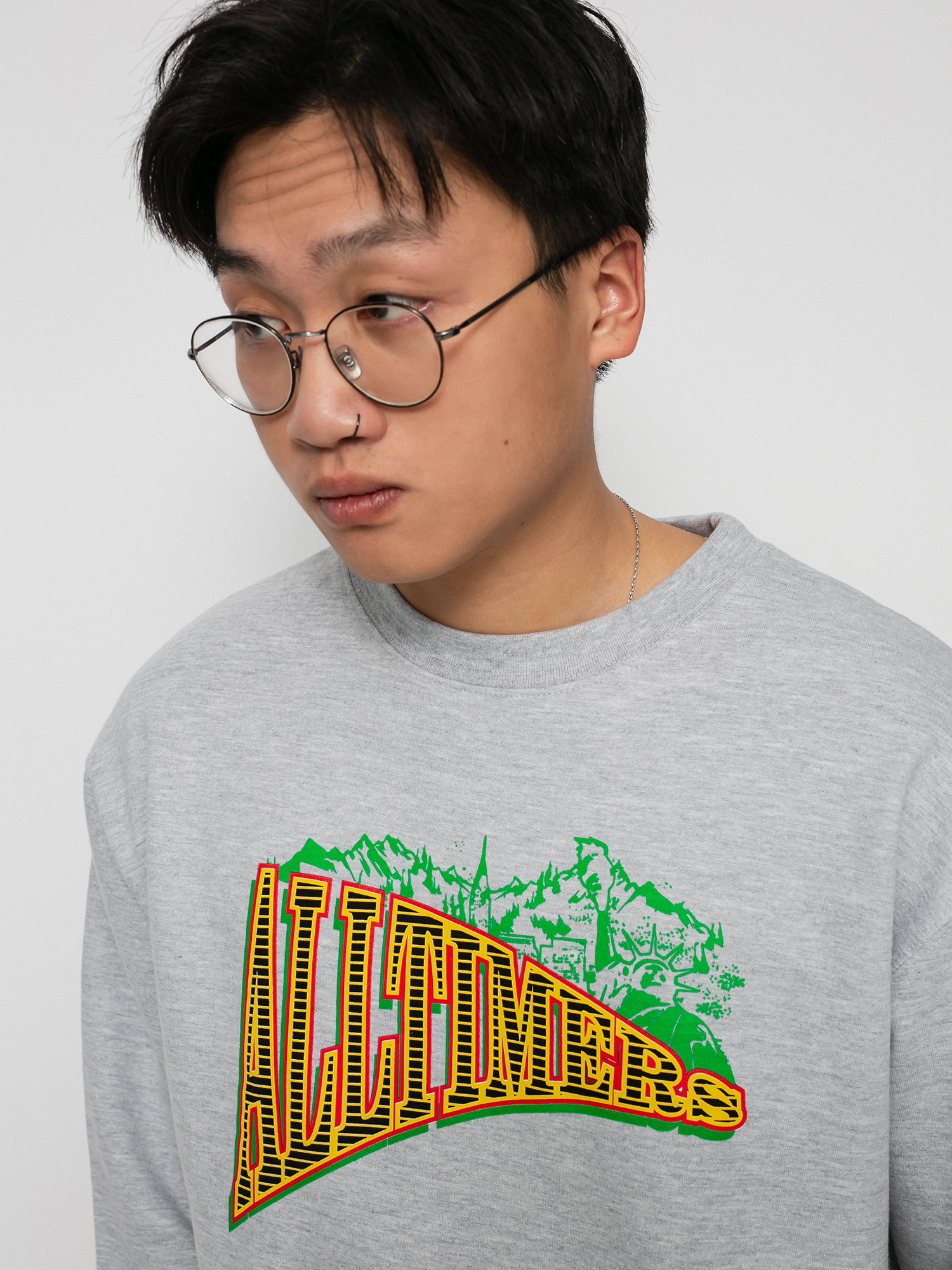 Mikina Alltimers Ny Canada Crew (heather grey)