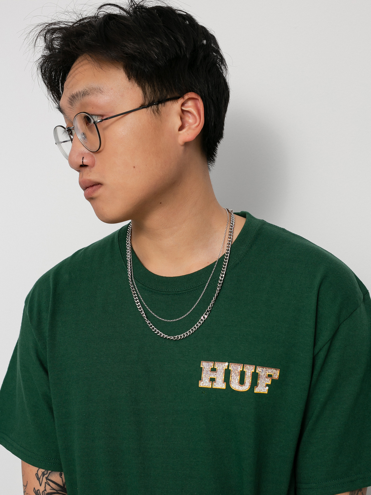 Tričko HUF X Playboy Vvs Logo (forest green)
