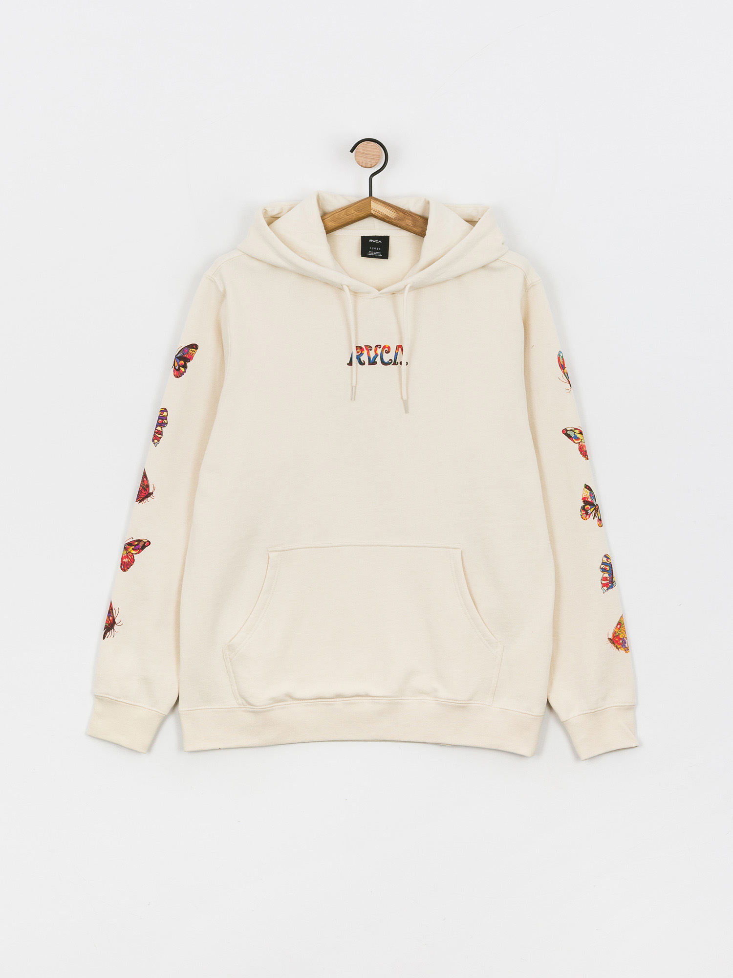 Mikina s kapucňou RVCA Mel G Butterfly HD (silver bleach)