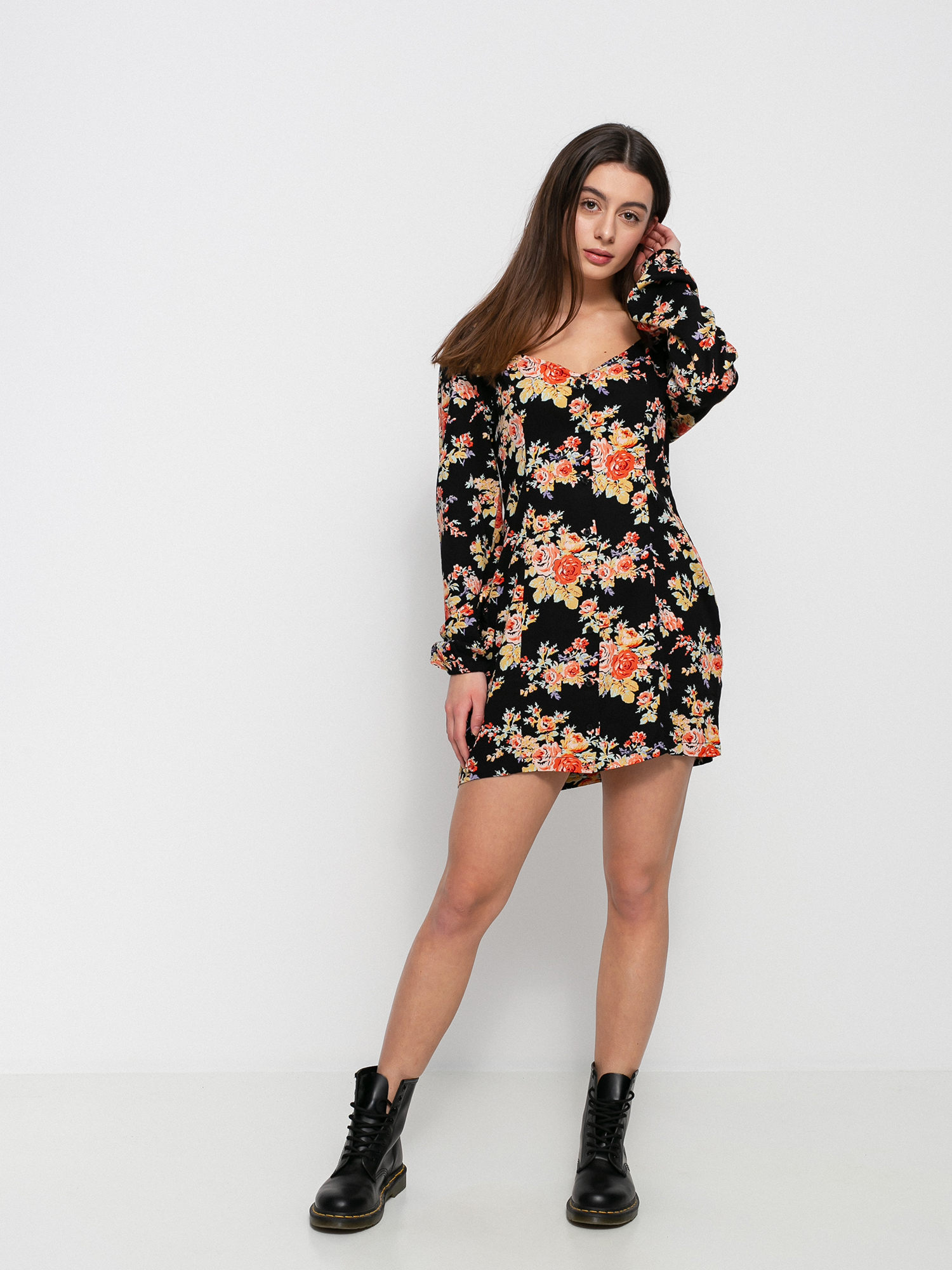 Šaty  RVCA First Time Wmn (true black)