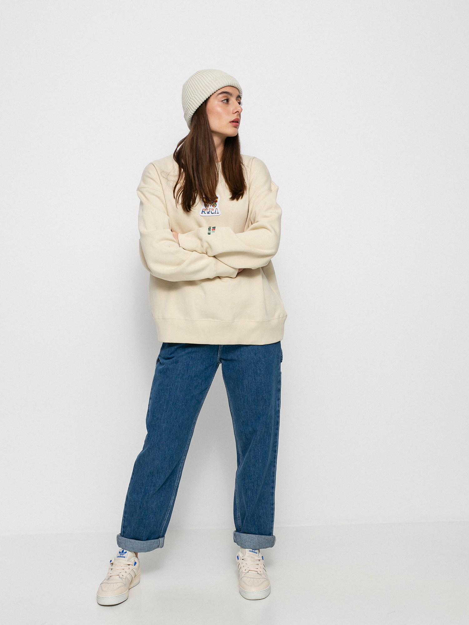 Mikina RVCA Mel G Flutter Crew Wmn (birch)