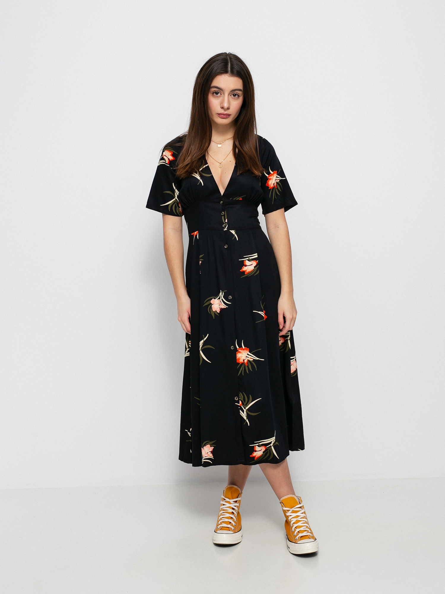 Šaty  RVCA Avenue Wmn (true black)