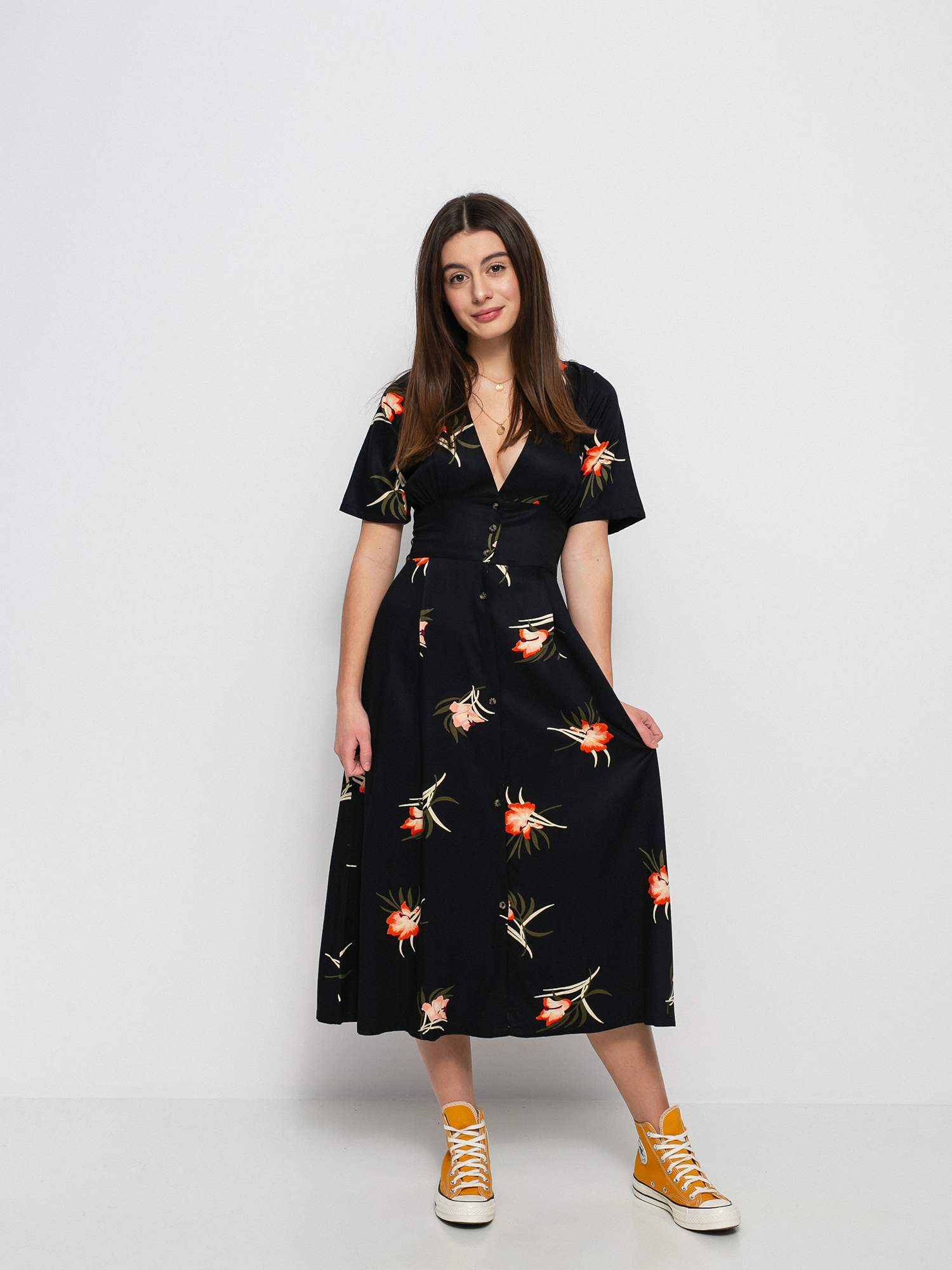 Šaty  RVCA Avenue Wmn (true black)