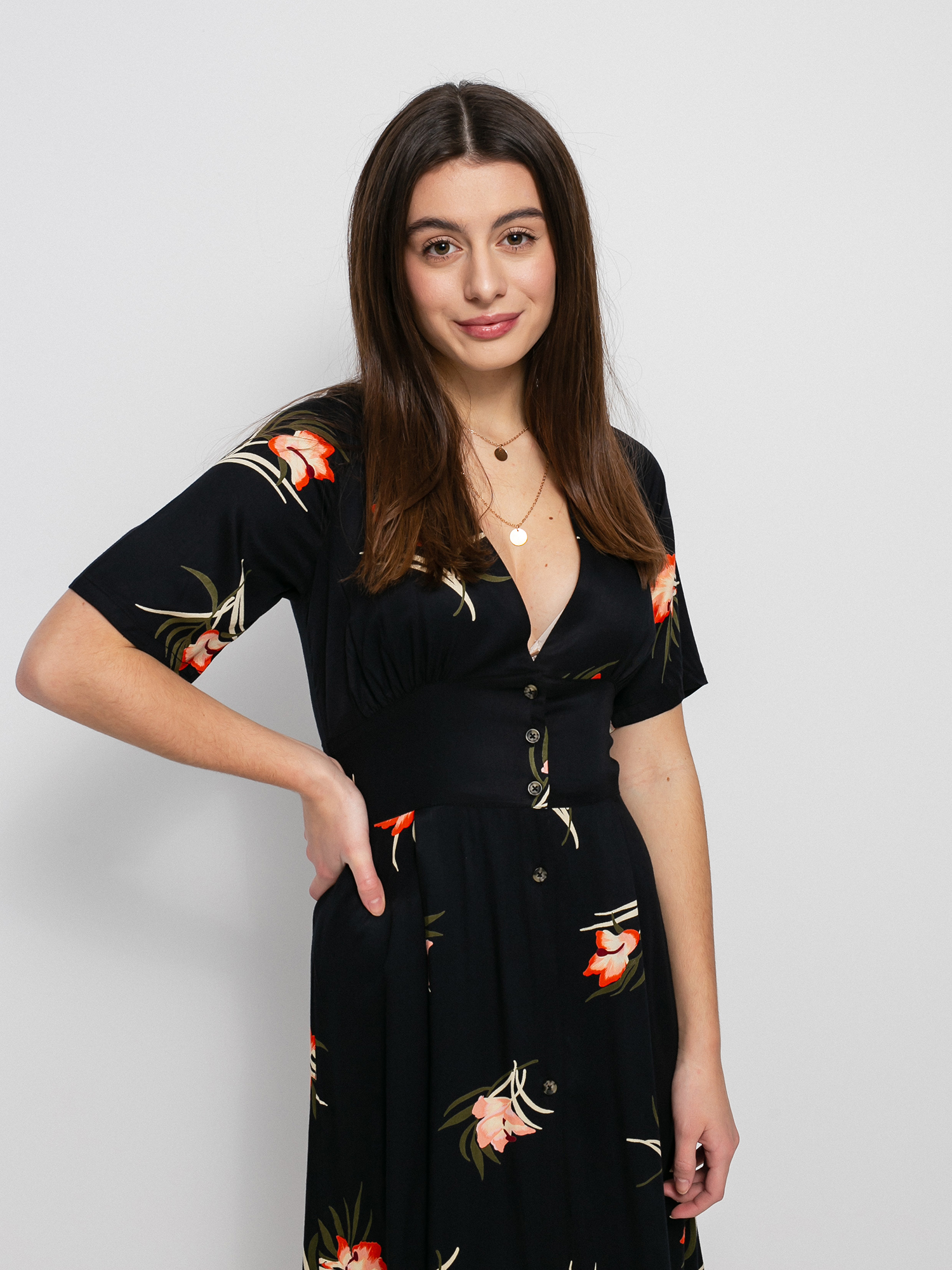 Šaty  RVCA Avenue Wmn (true black)