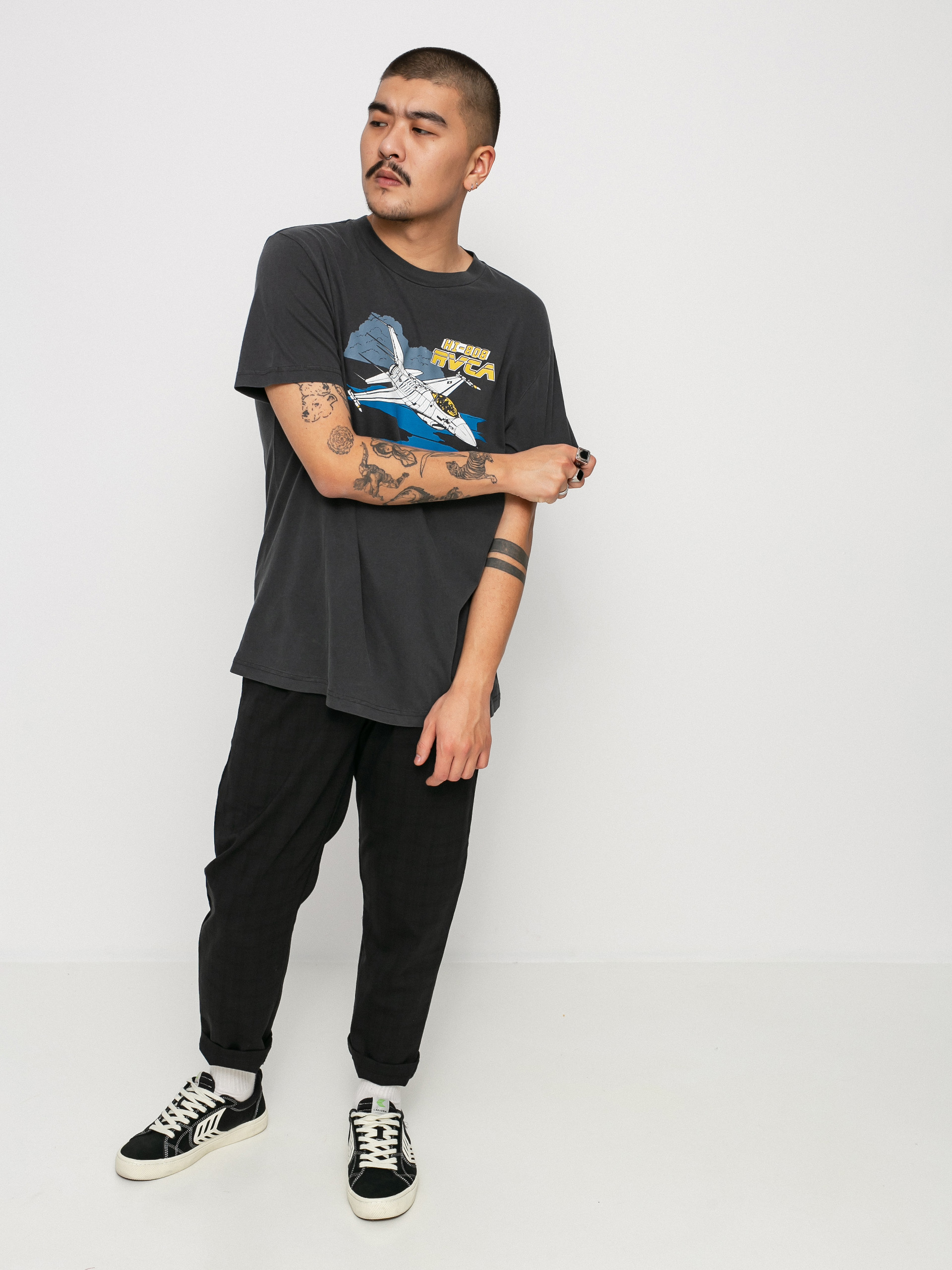 Tričko RVCA Evan Mock Airshow (black)