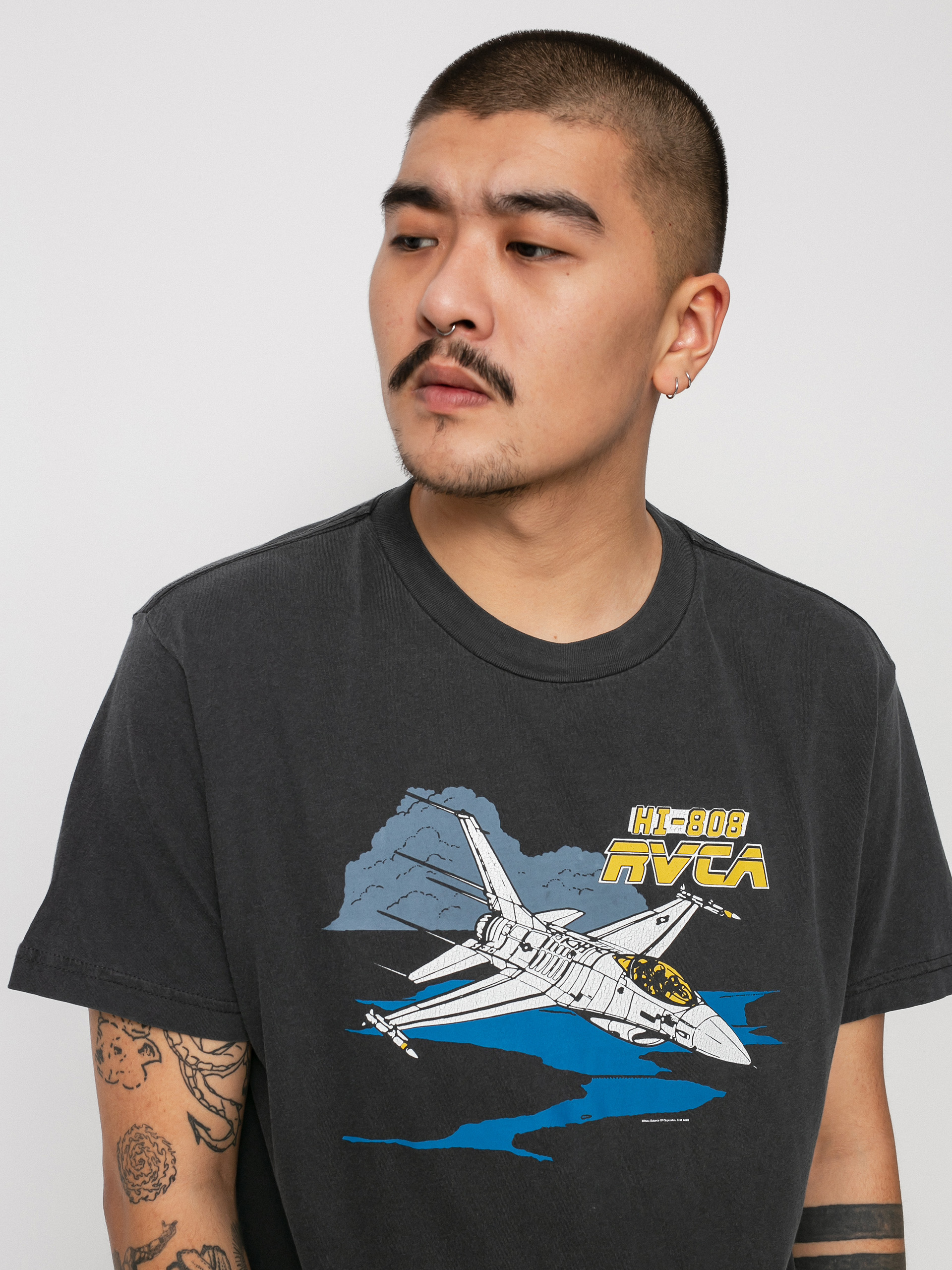 Tričko RVCA Evan Mock Airshow (black)