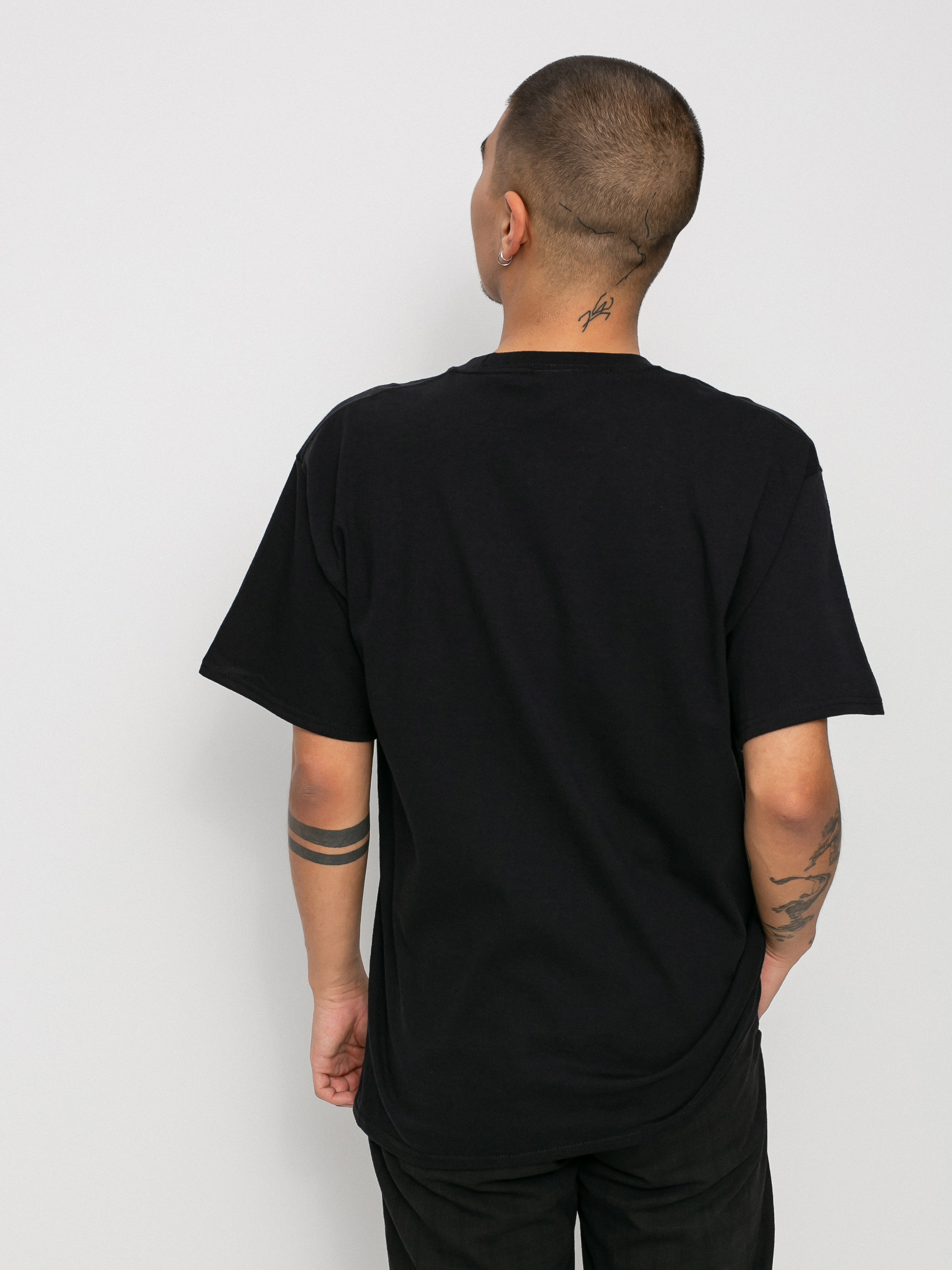 Tričko HUF X Pleasures Party Line (black)