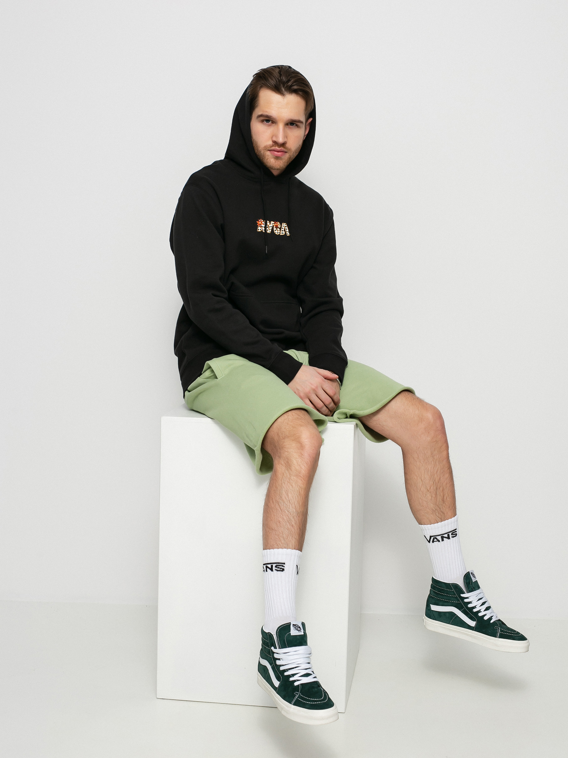 Mikina s kapucňou RVCA Mel G Panther HD (black)