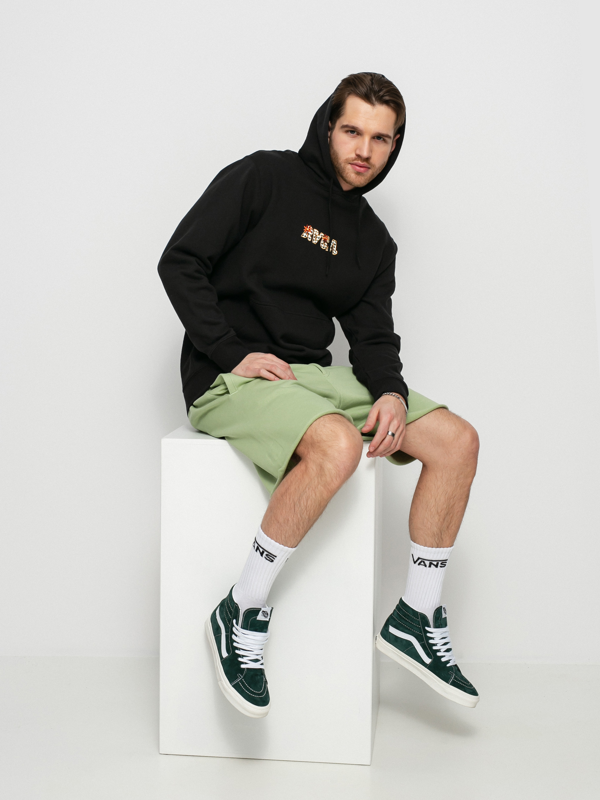 Mikina s kapucňou RVCA Mel G Panther HD (black)