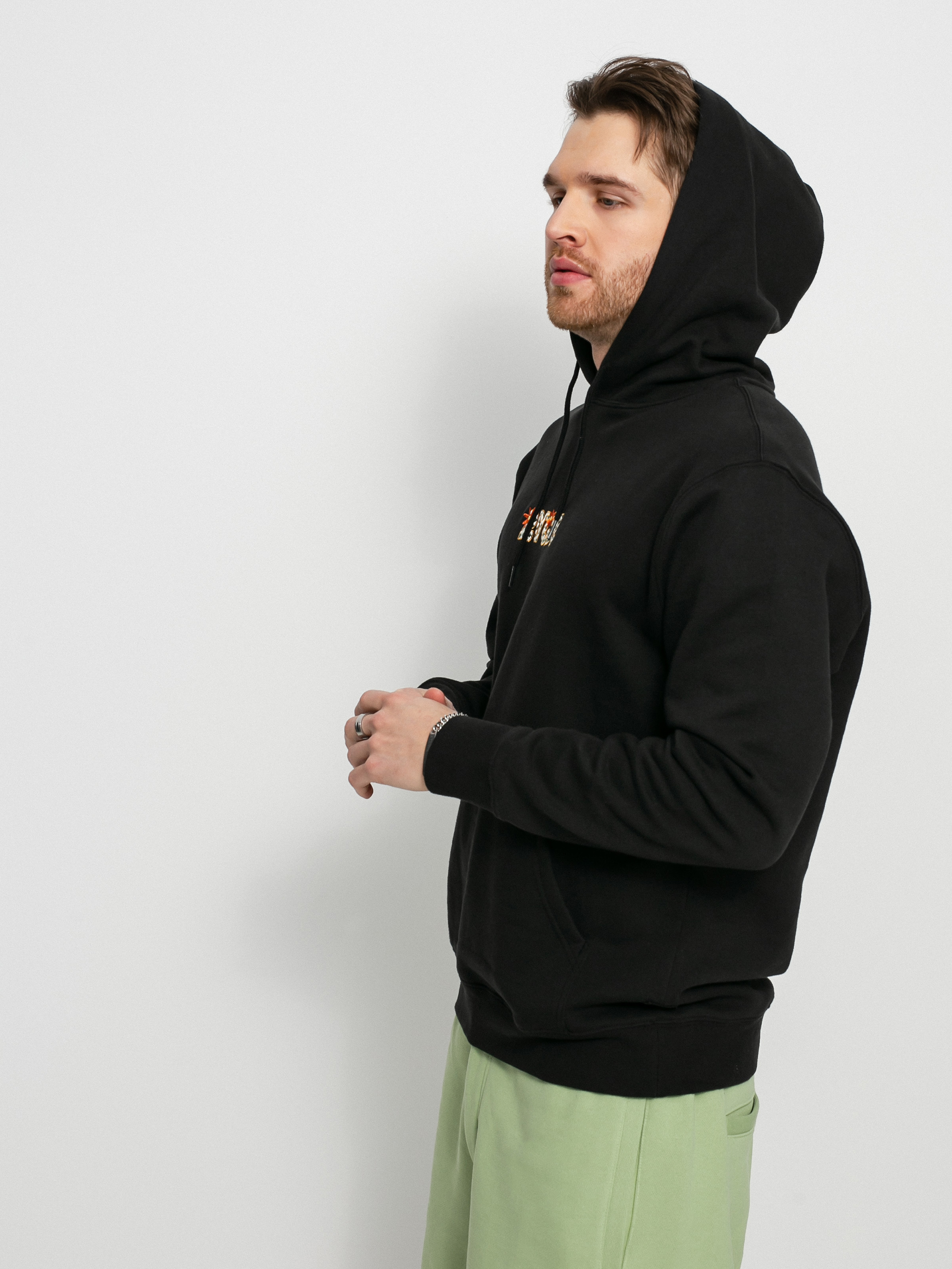 Mikina s kapucňou RVCA Mel G Panther HD (black)