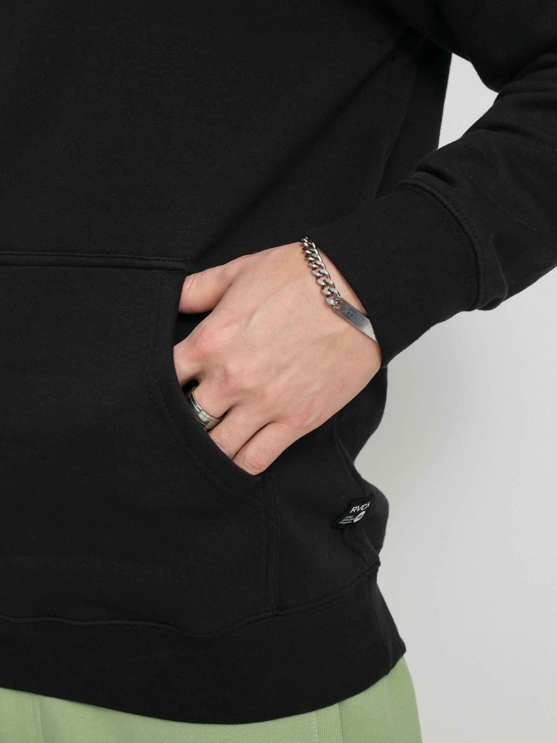 Mikina s kapucňou RVCA Mel G Panther HD (black)