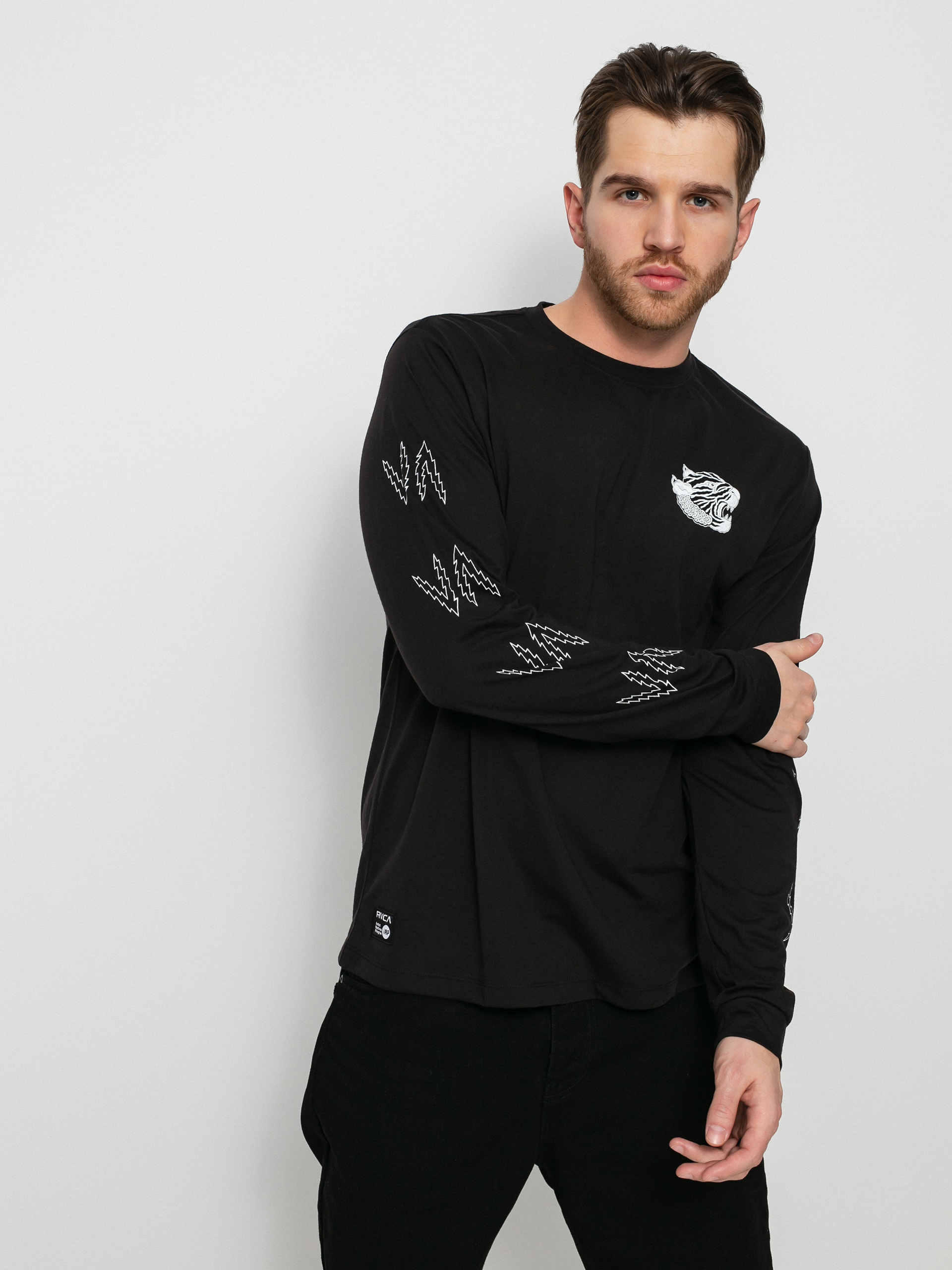 Triko RVCA Leines Banner (black)