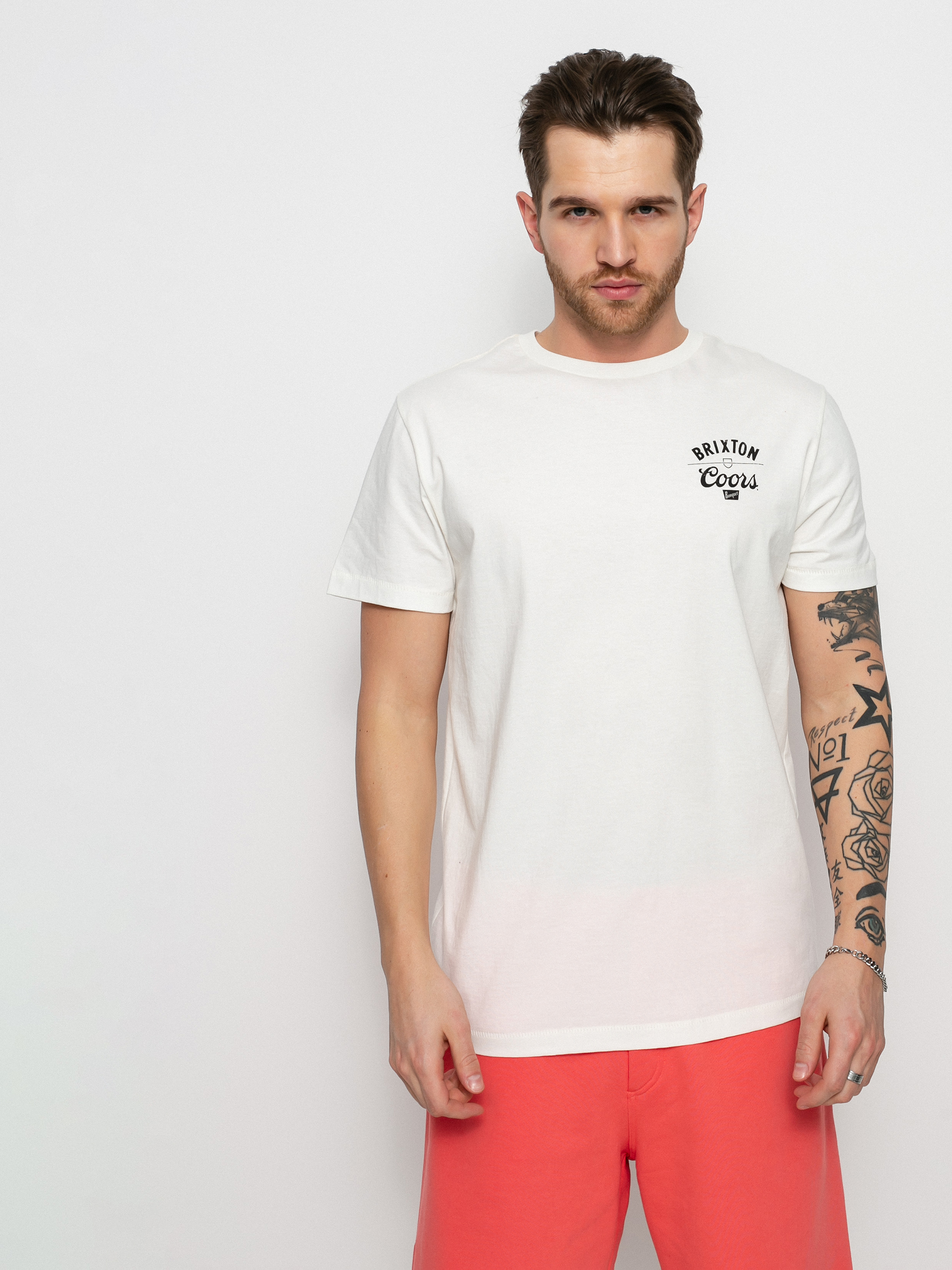 Tričko Brixton Coors Labor Tlrt (off white)