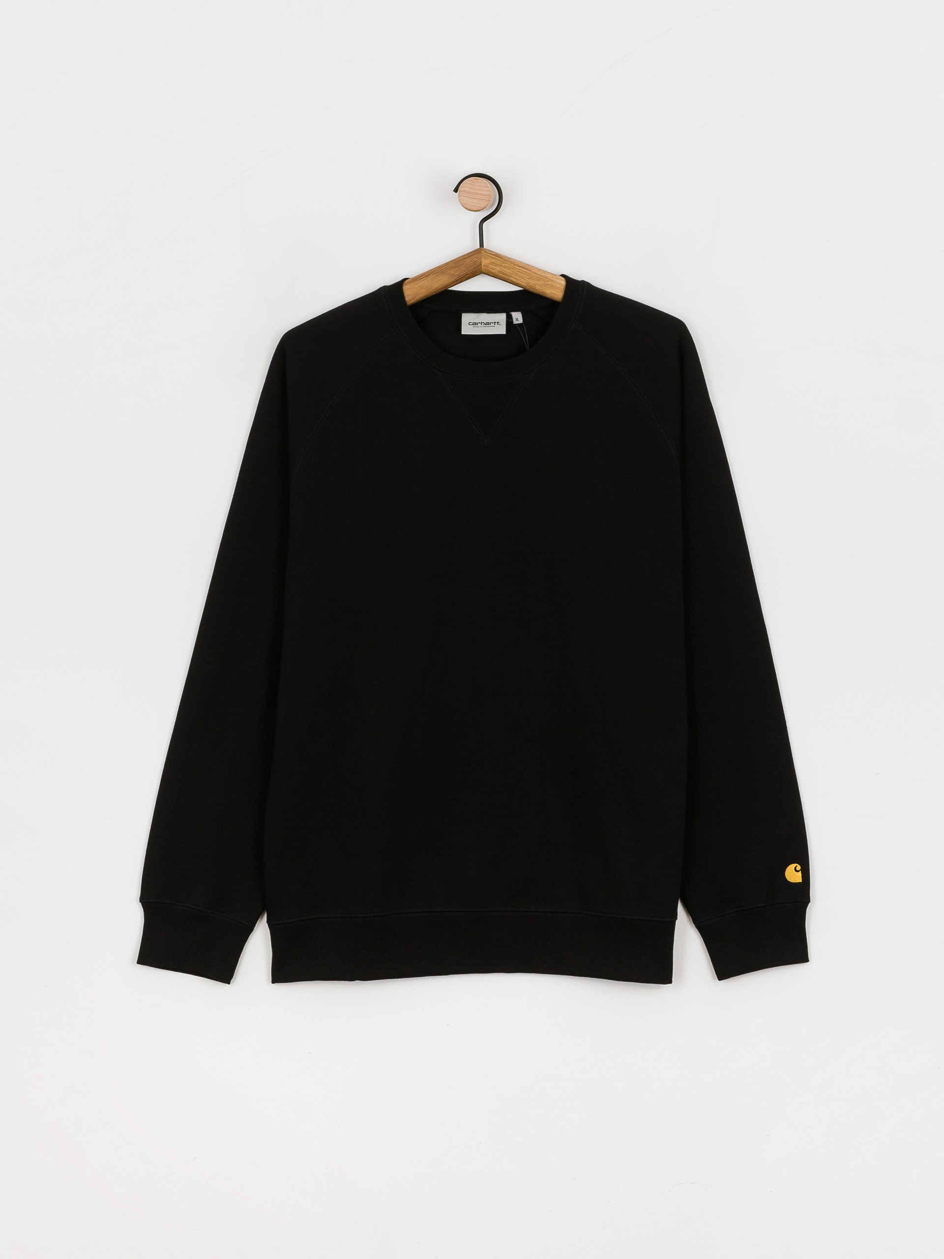 Mikina Carhartt WIP Chase (black/gold)