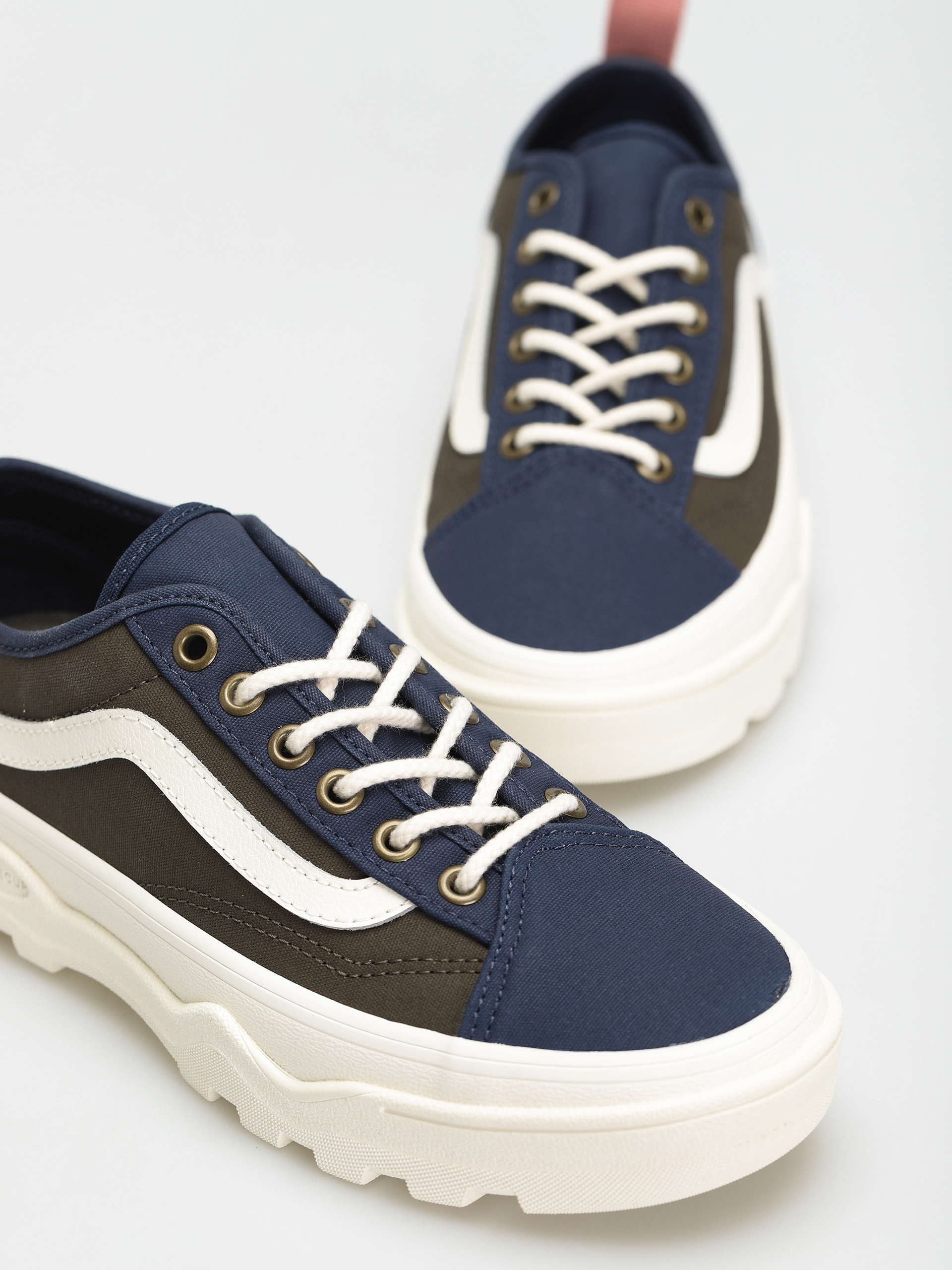 Topánky Vans Sentry Old Skool Wc (waxed canvas/forest night/marshmallow)