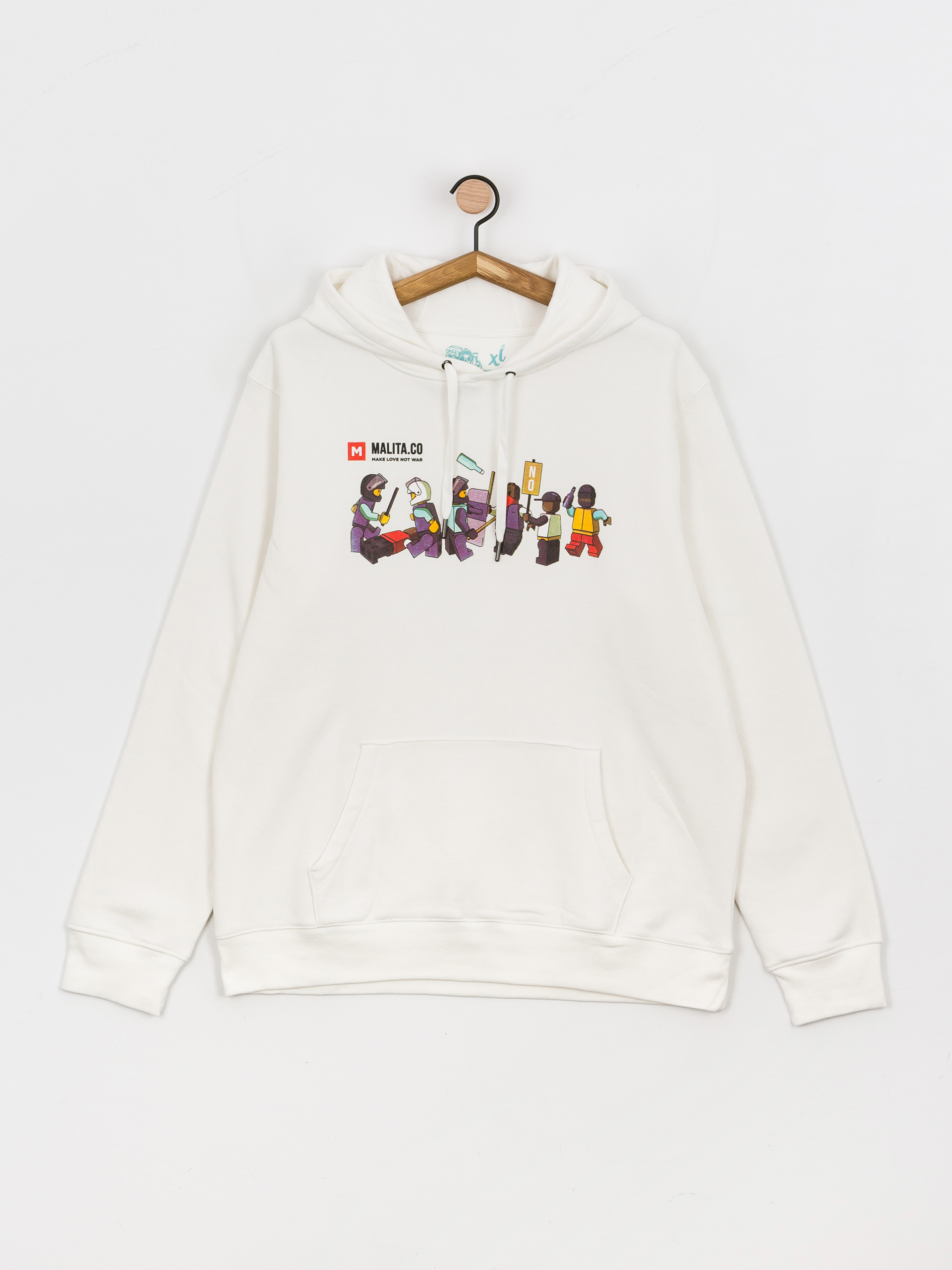 Mikina s kapucňou Malita Lego HD (white)