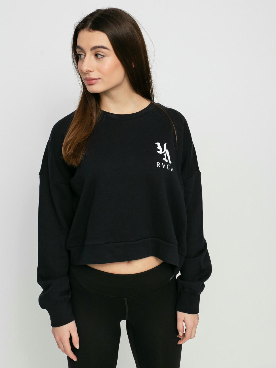 Mikina s kapucňou RVCA Va Vibes HD Wmn (washed black)