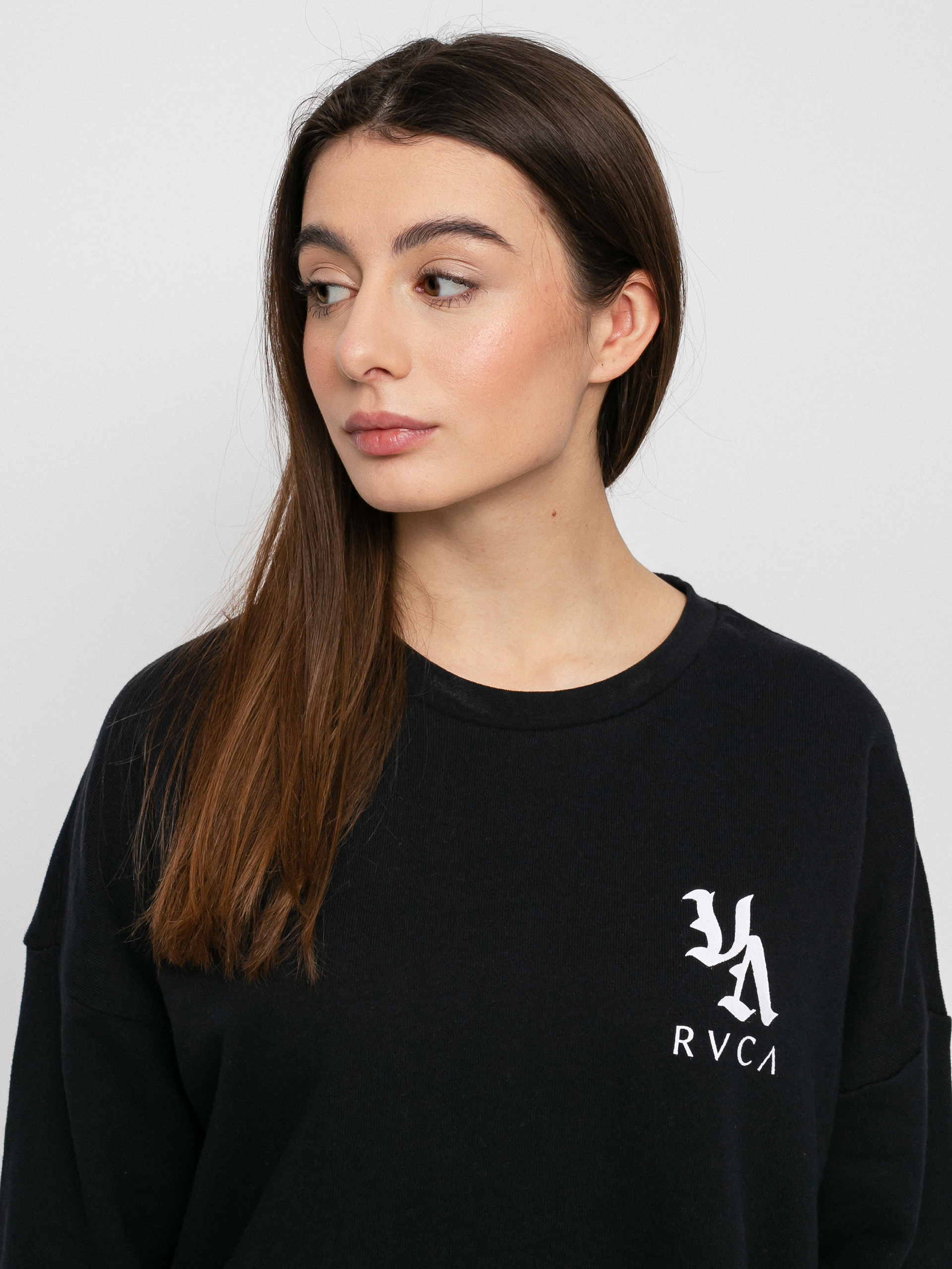 Mikina s kapucňou RVCA Va Vibes HD Wmn (washed black)