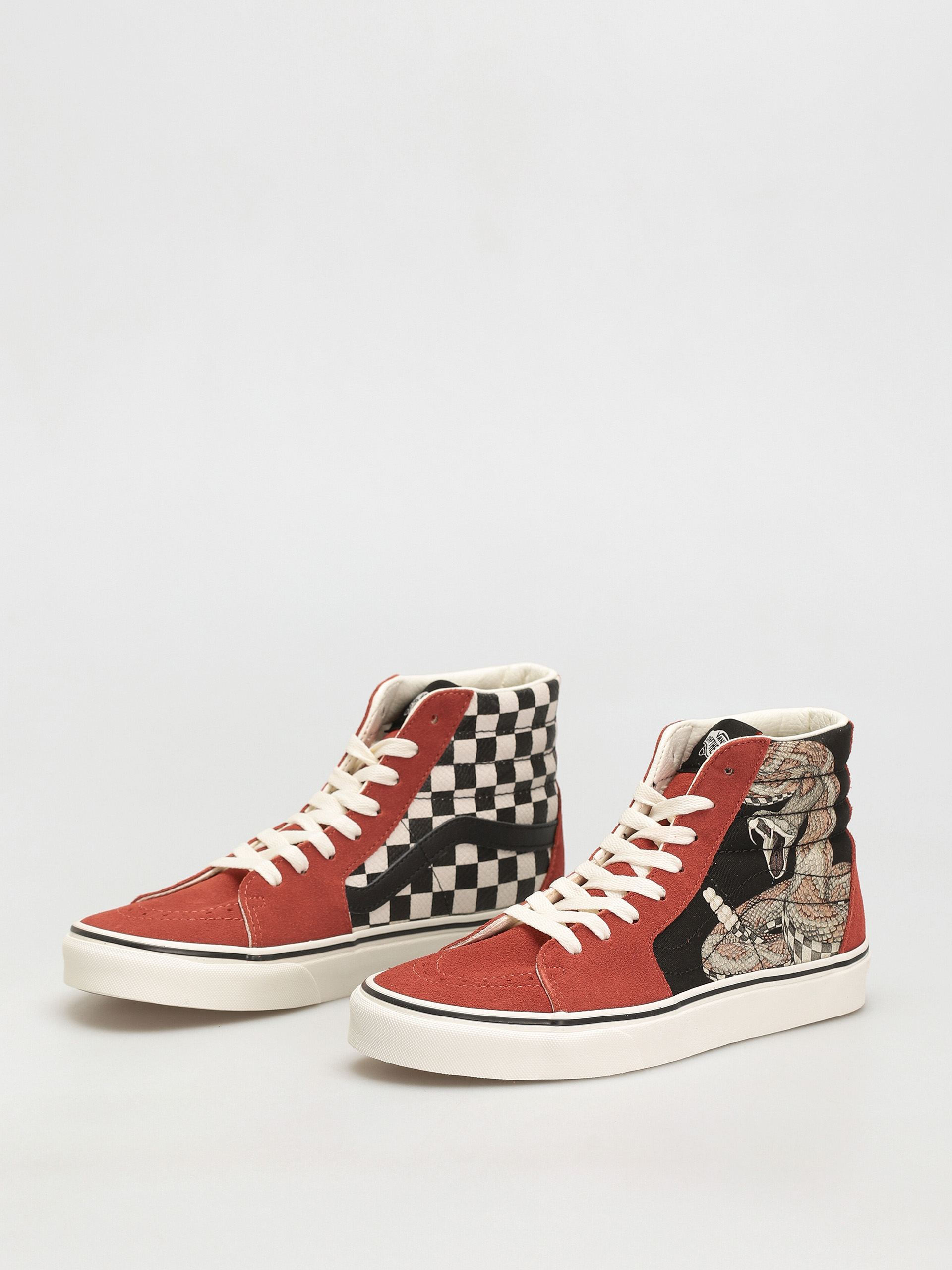 Topánky Vans Sk8 Hi (desert/snake/chili oil)