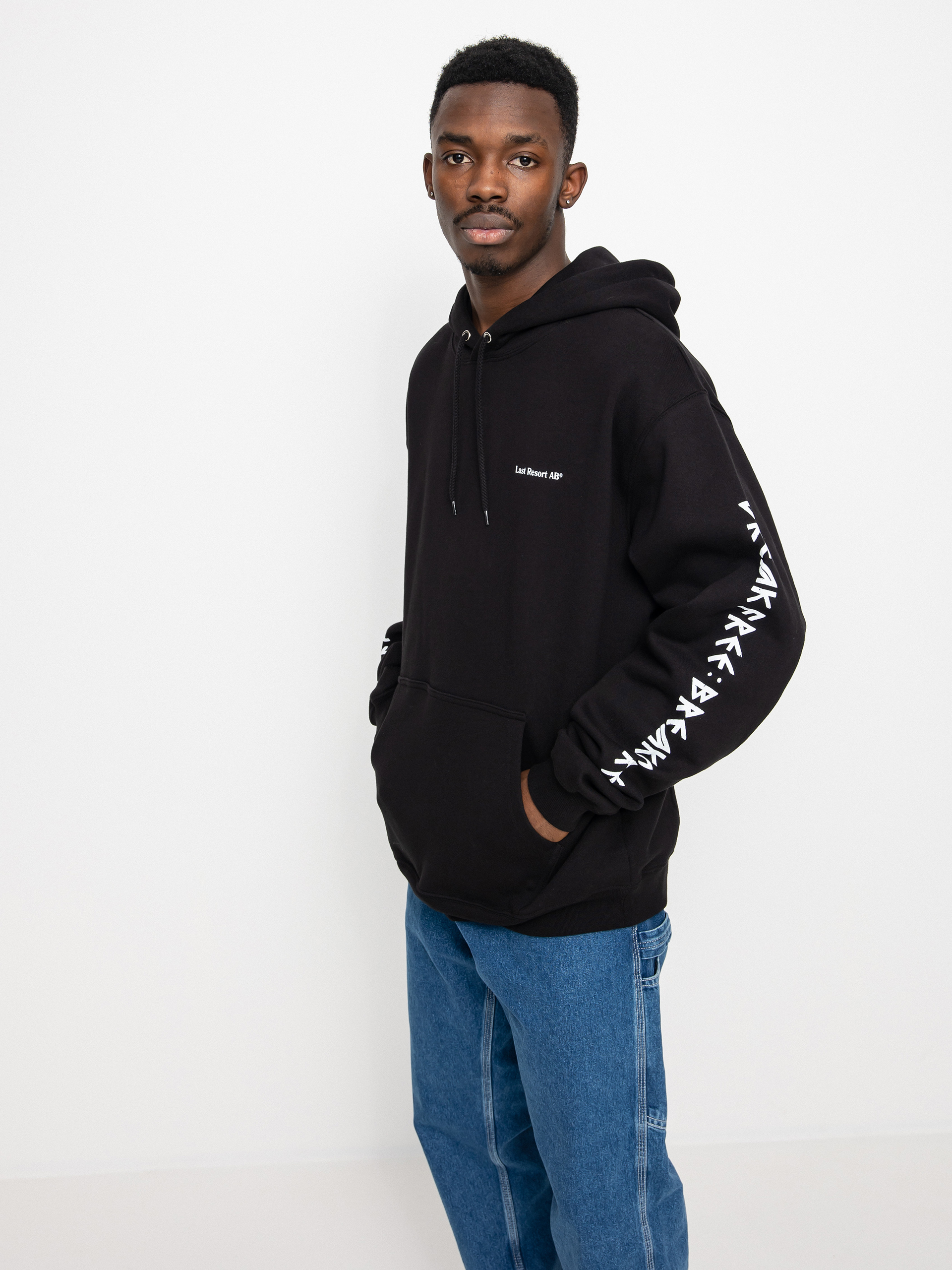 Mikina s kapucňou Last Resort AB Dragon HD (black)