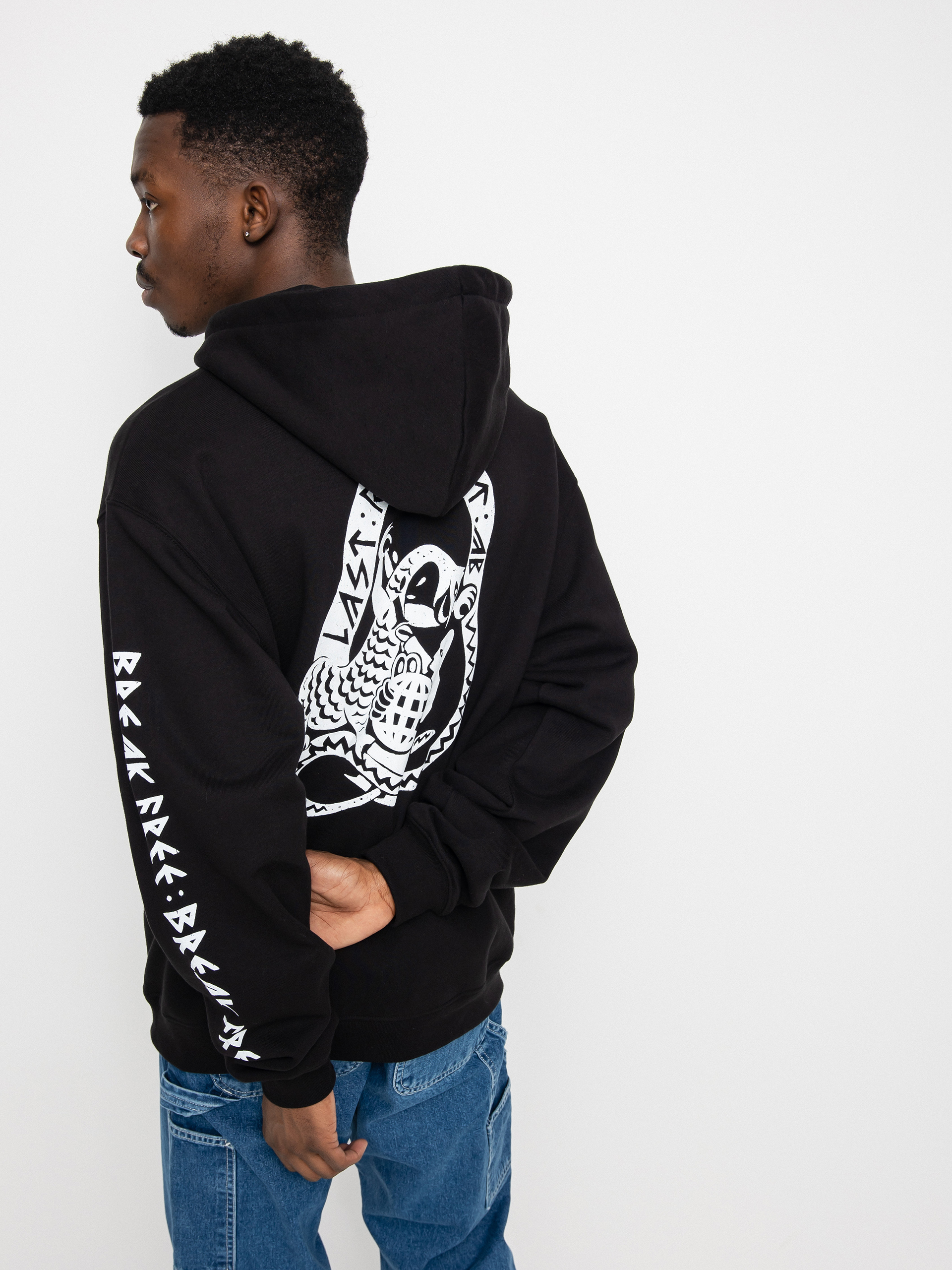 Mikina s kapucňou Last Resort AB Dragon HD (black)