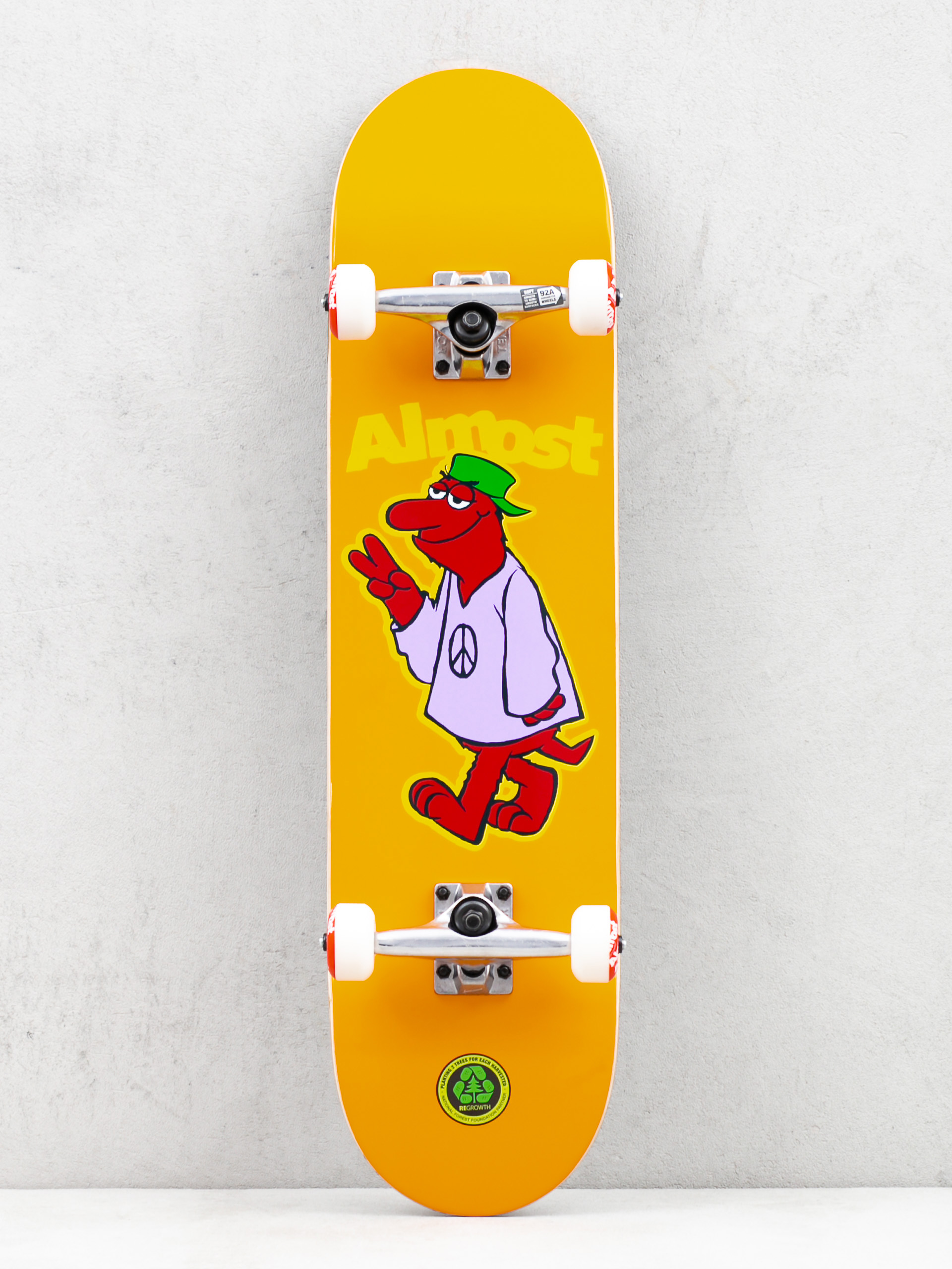 Skateboard Almost Peace Out (orange)