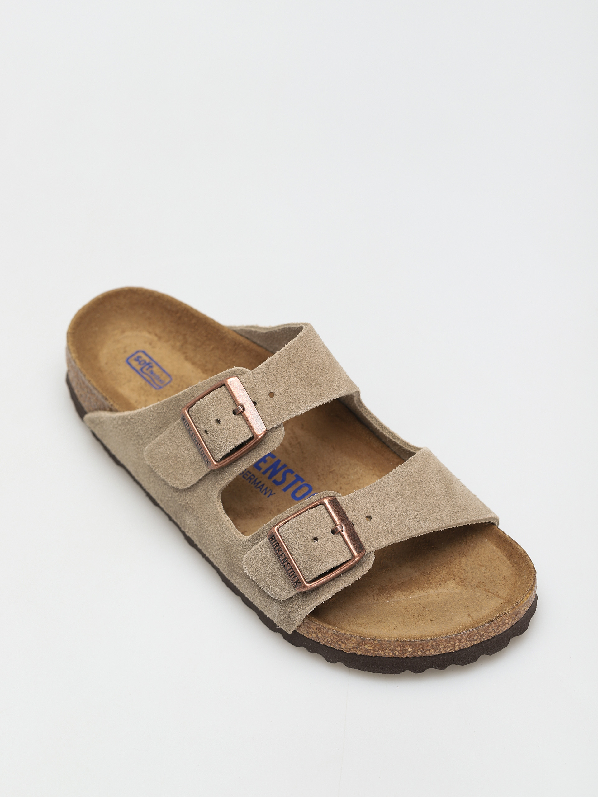 Šľapky Birkenstock Arizona Sfb Narrow Wmn (taupe suede leather)