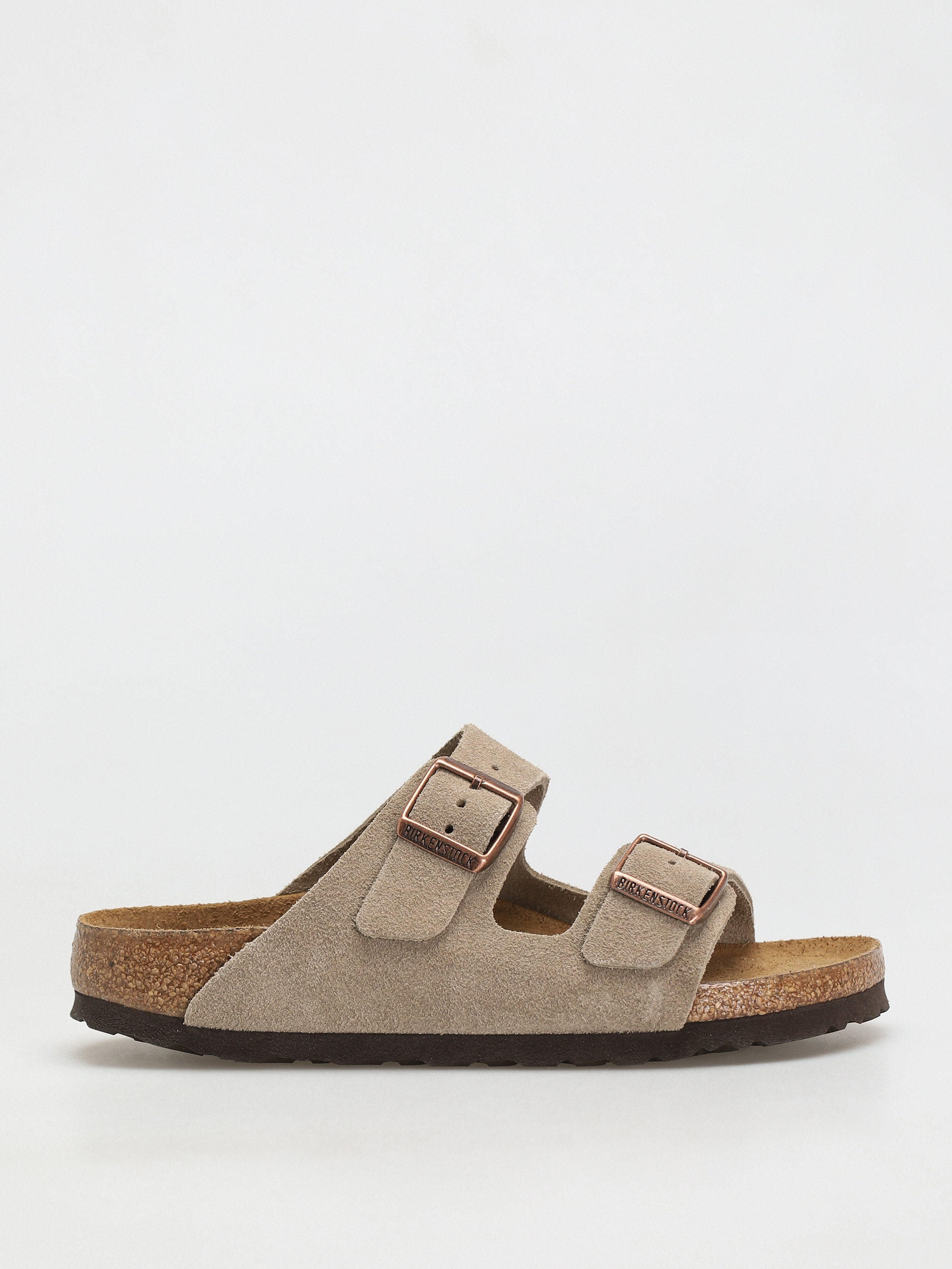 Šľapky Birkenstock Arizona Sfb Narrow Wmn (taupe suede leather)